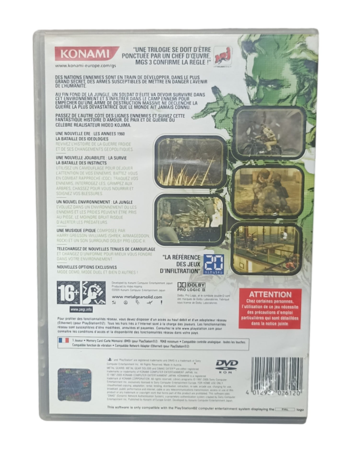 Metal Gear Solid 3: Snake Eater – PS2 (jeu original)