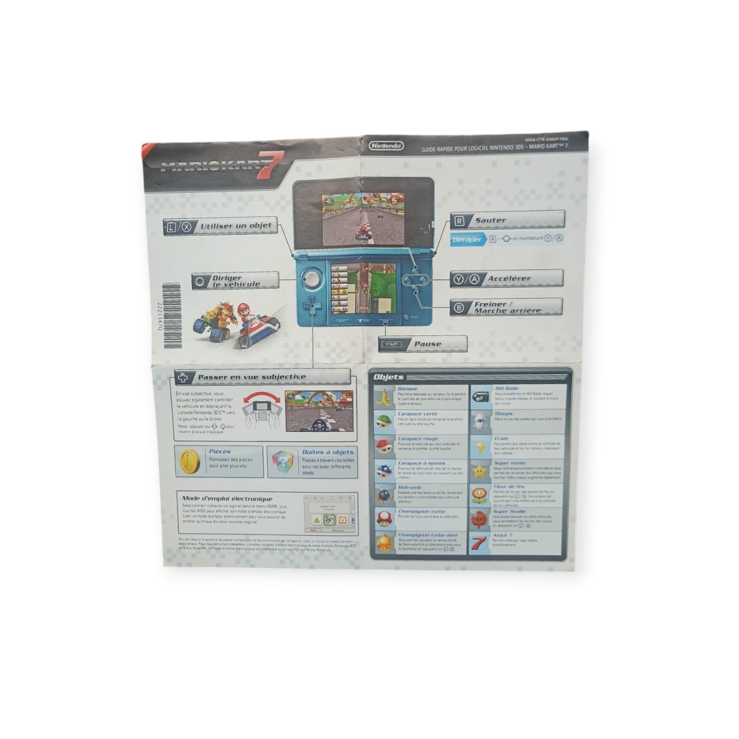 Notice Mario Kart 7 Nintendo 3DS