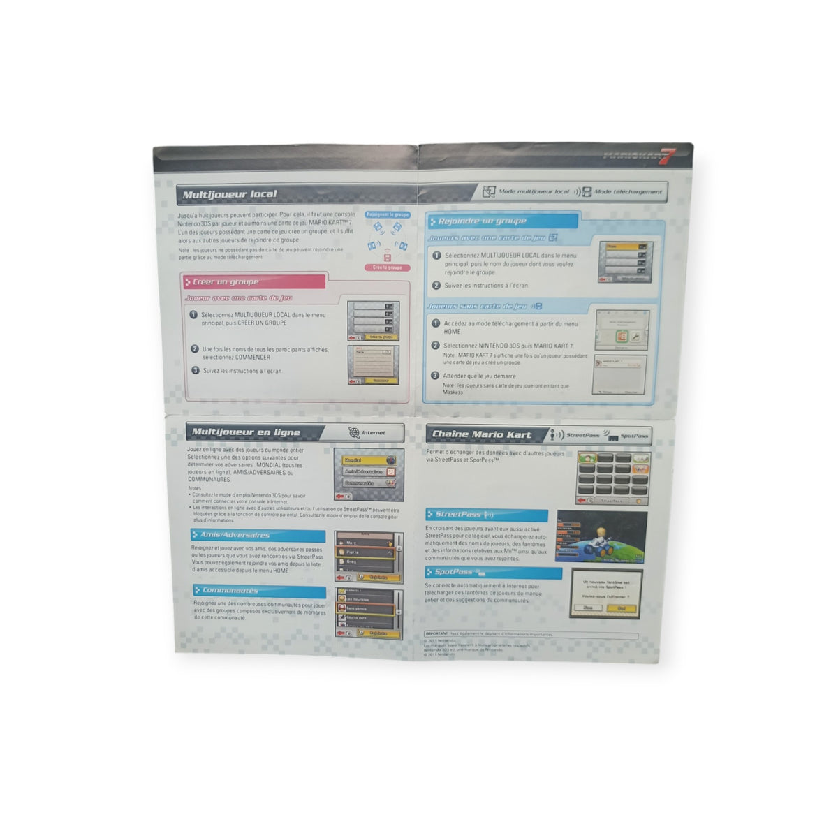 Notice Mario Kart 7 Nintendo 3DS