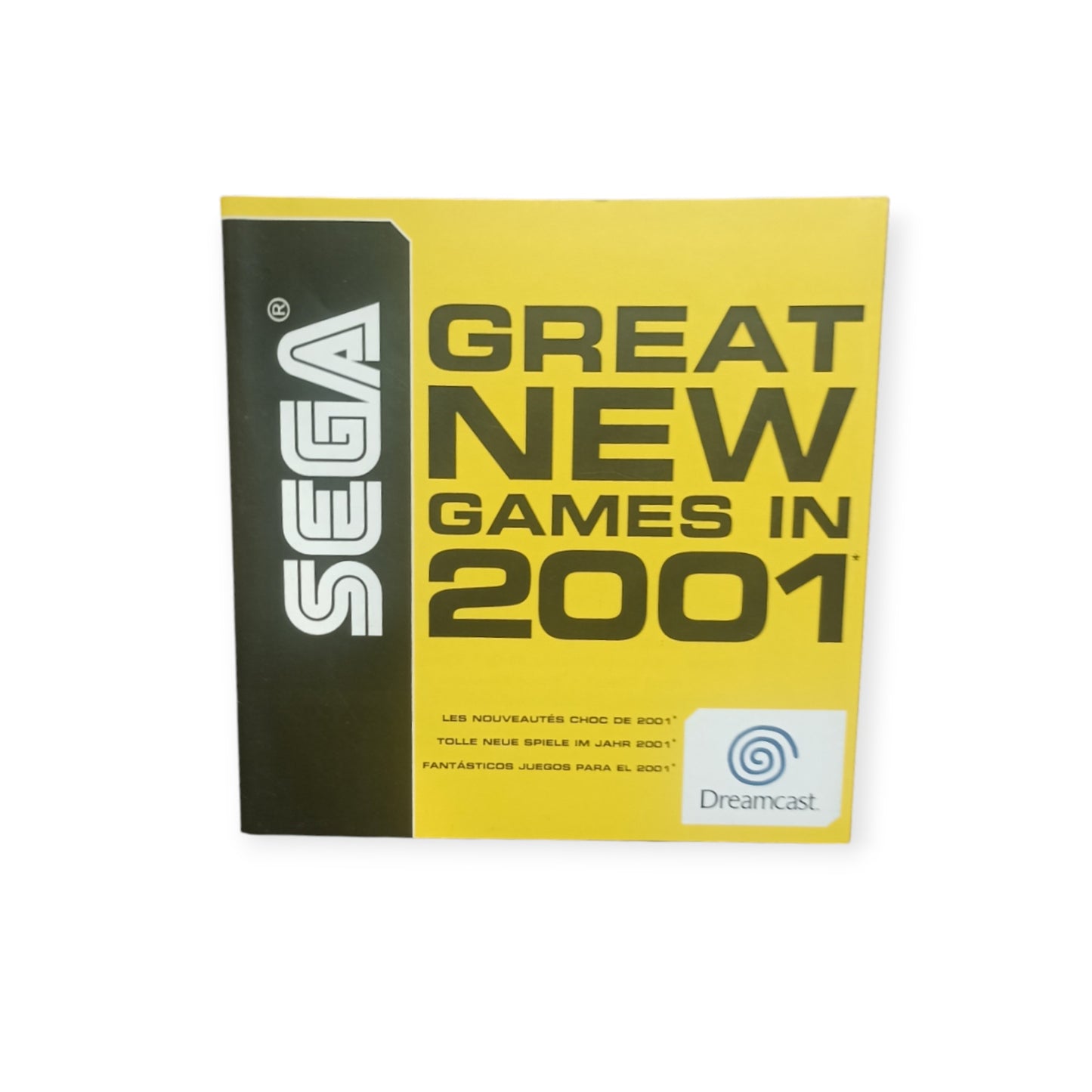 Catalogue officiel Sega Dreamcast – “Great New Games in 2001” (PAL Europe)