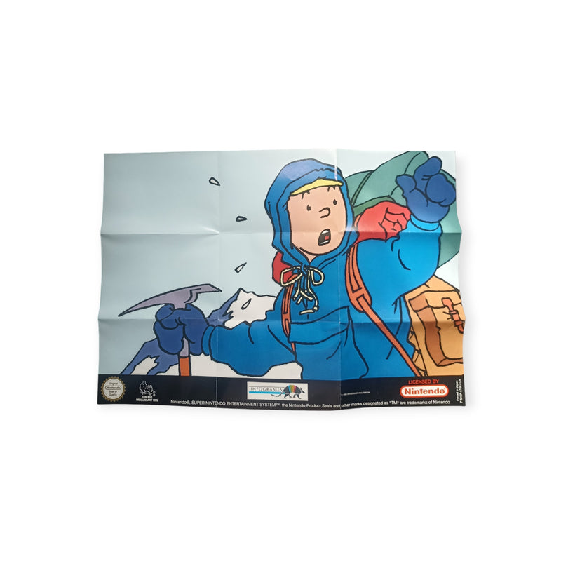 Dépliant Tintin au Tibet Super Nintendo (SNES)