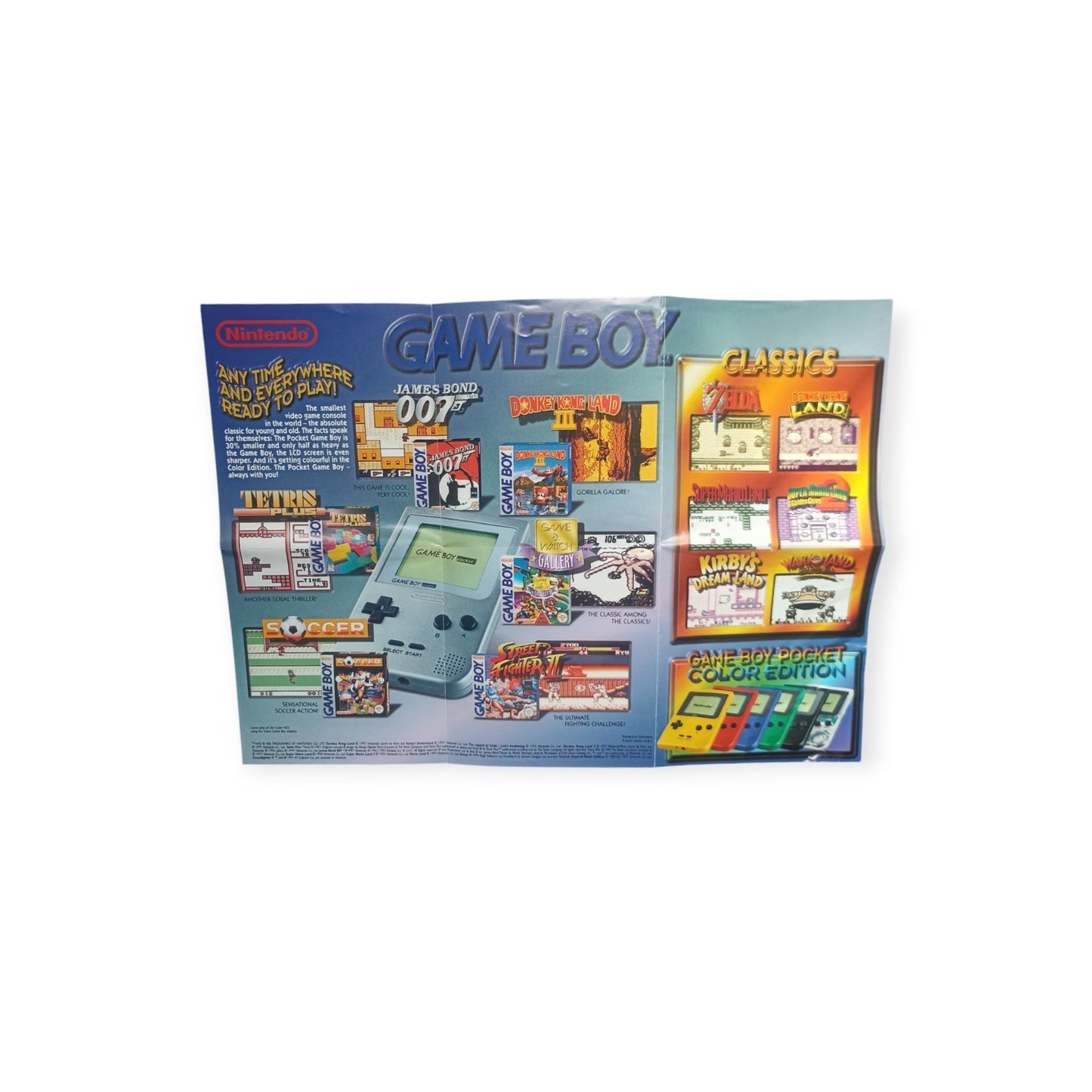 Dépliant PUB Nintendo 64/Game Boy