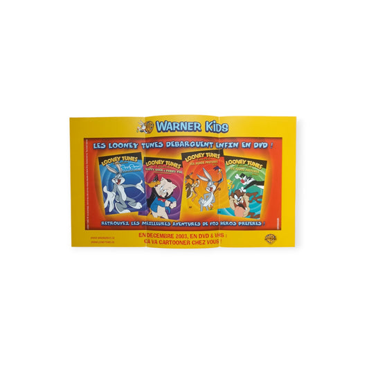 Flyer promotionnel Looney Tunes (Warner Kids – 2003) Playstation 2 (PS2)