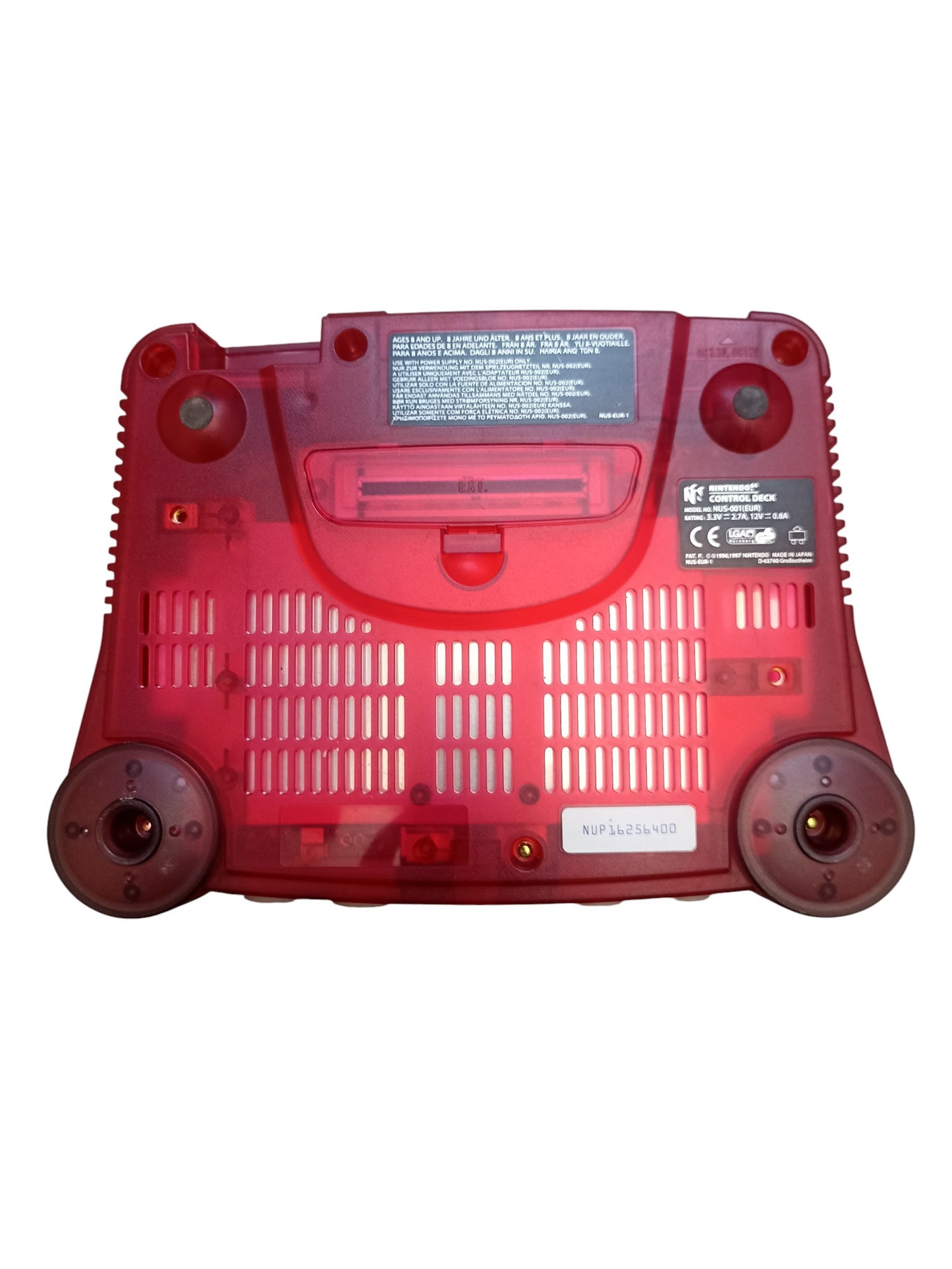Console Nintendo 64 Edition Red en loose (sans boîte ni notice)