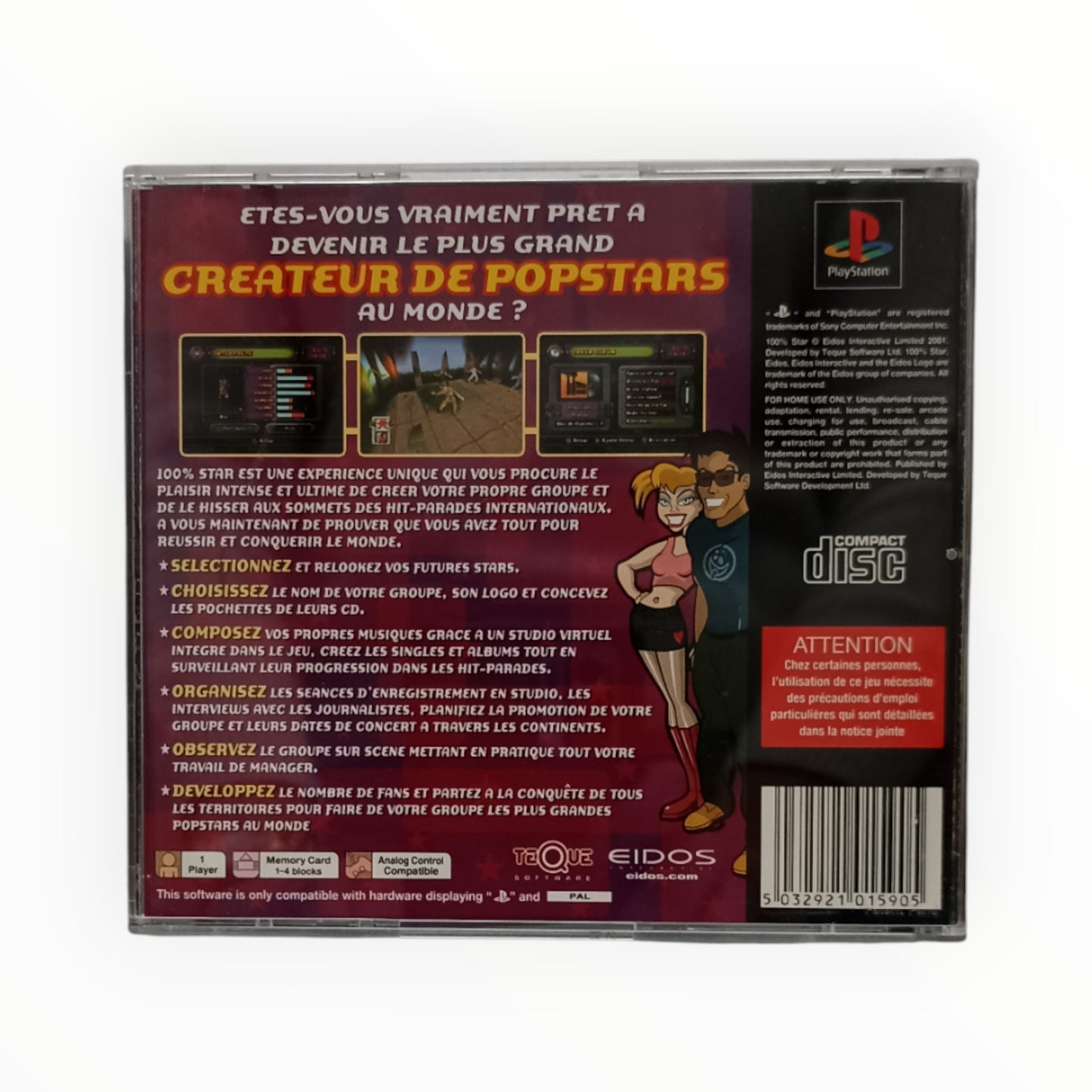 100% Star – PlayStation 1 (Complet)