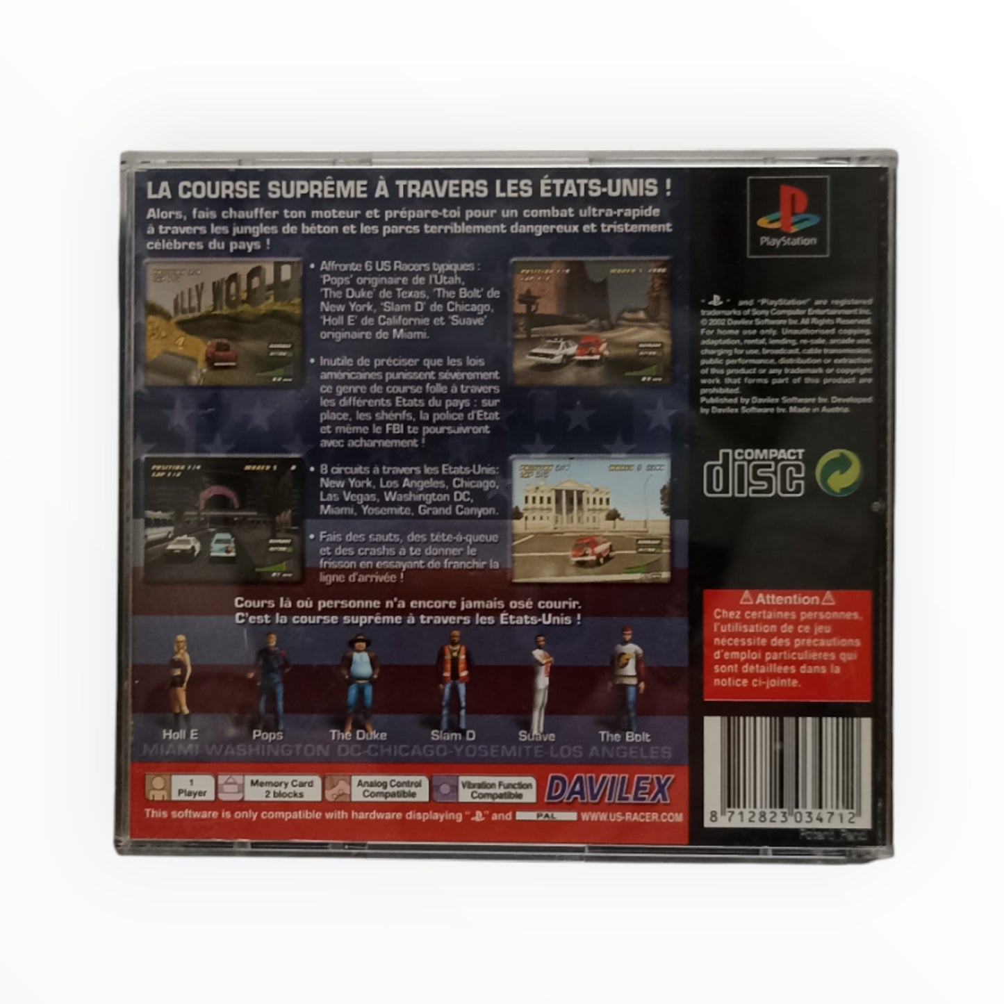 USA Racing – PlayStation 1 (Complet)