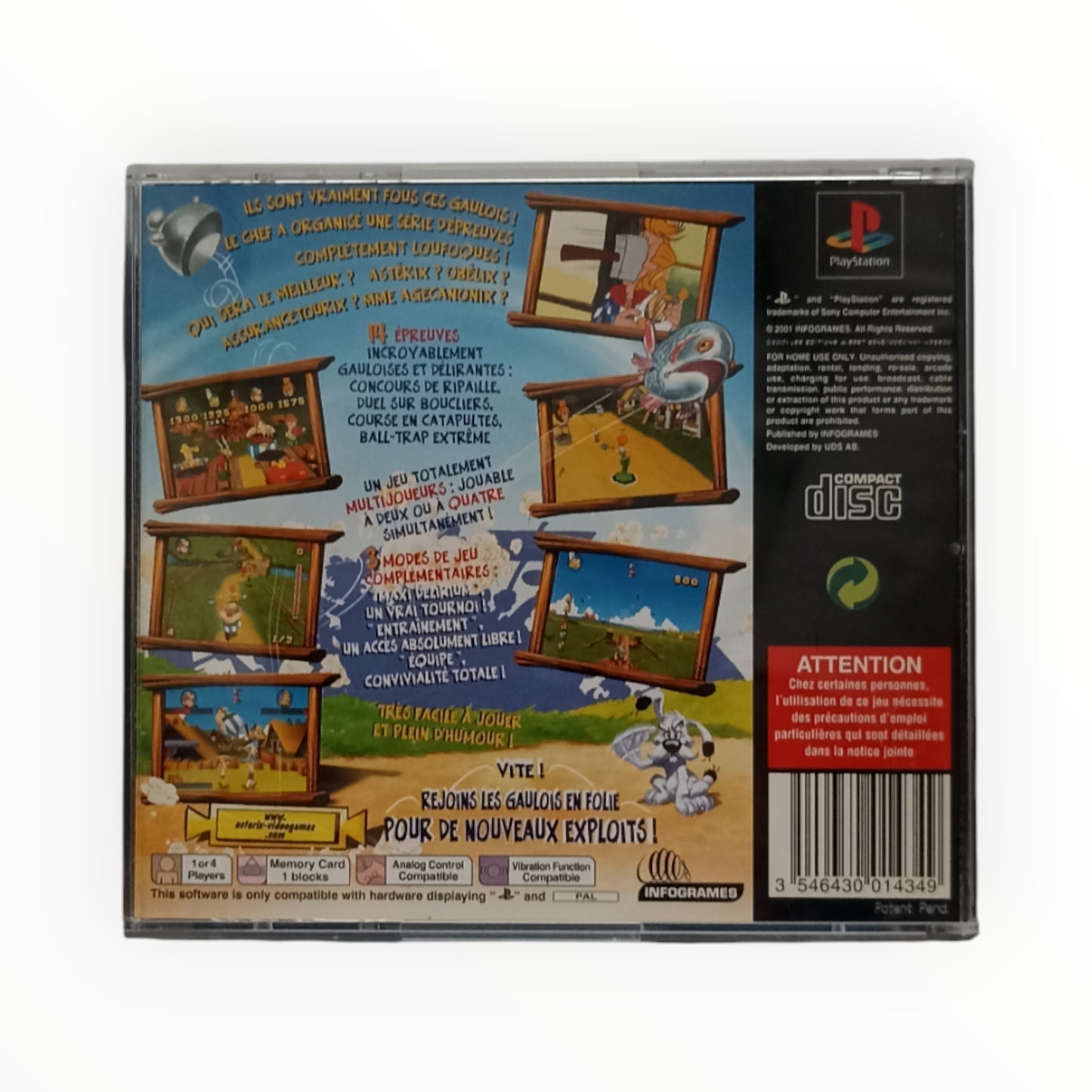 Astérix : Maxi-Delirium – PlayStation 1 (Complet)
