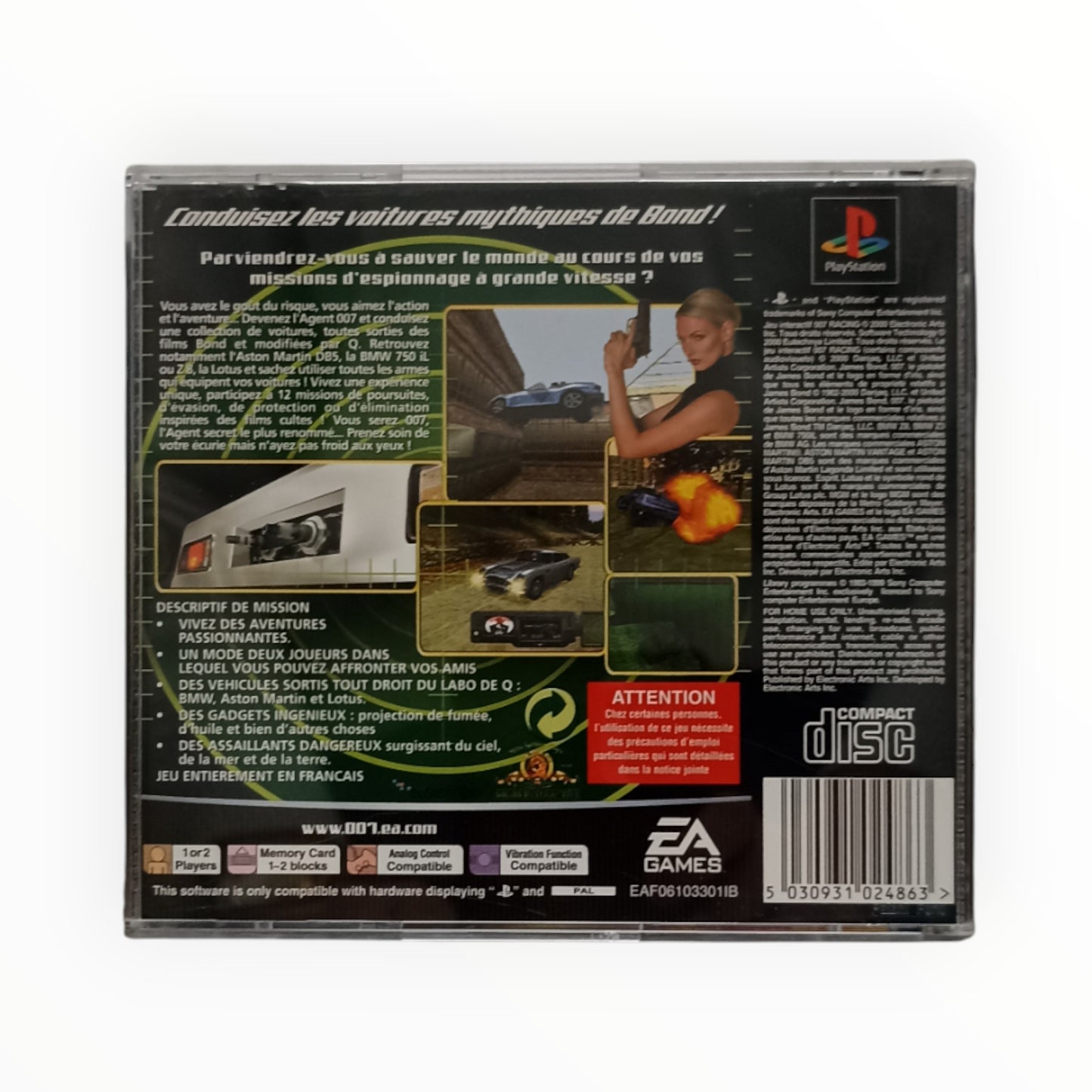 007 Racing – PlayStation 1 (Complet)