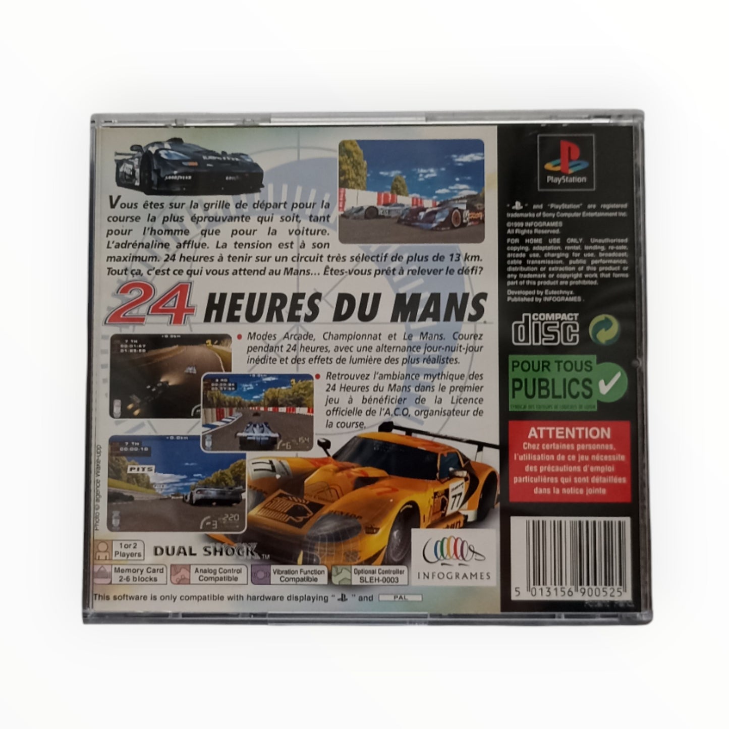 24 Heures du Mans – PlayStation 1 (Complet)