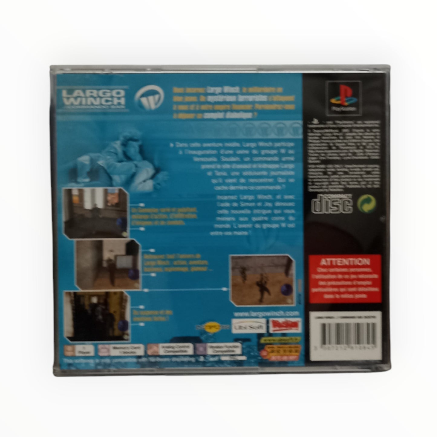 Largo Winch: Commando SAR – PlayStation 1 (Sans notice)