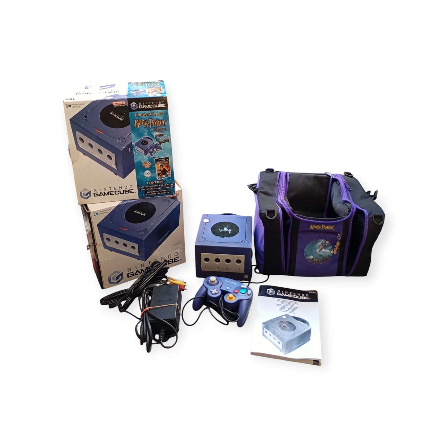 Pack Nintendo GameCube – Édition Harry Potter et la Chambre des Secrets (complet, sans cale)