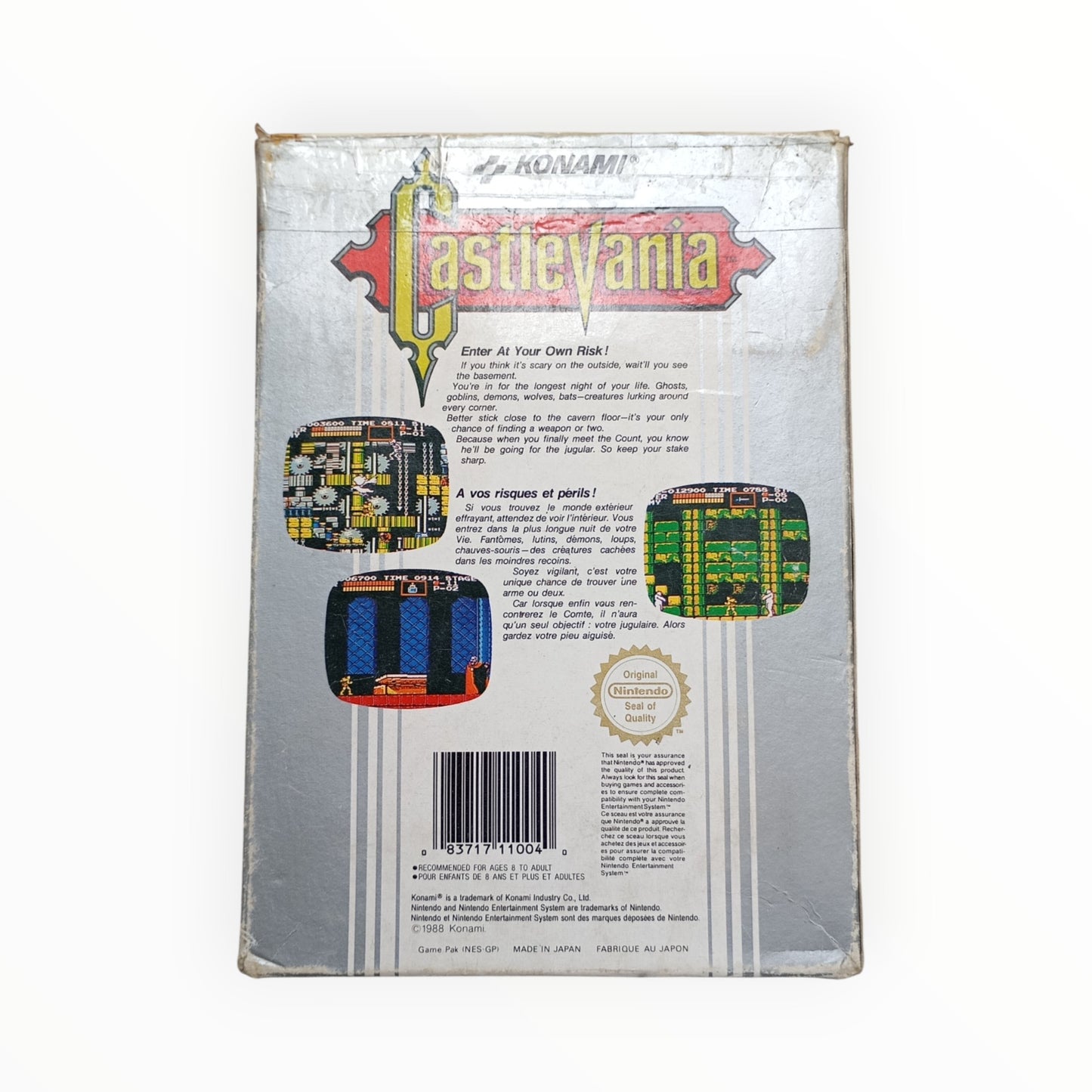 Castlevania – Nintendo NES (sans notice) FRA