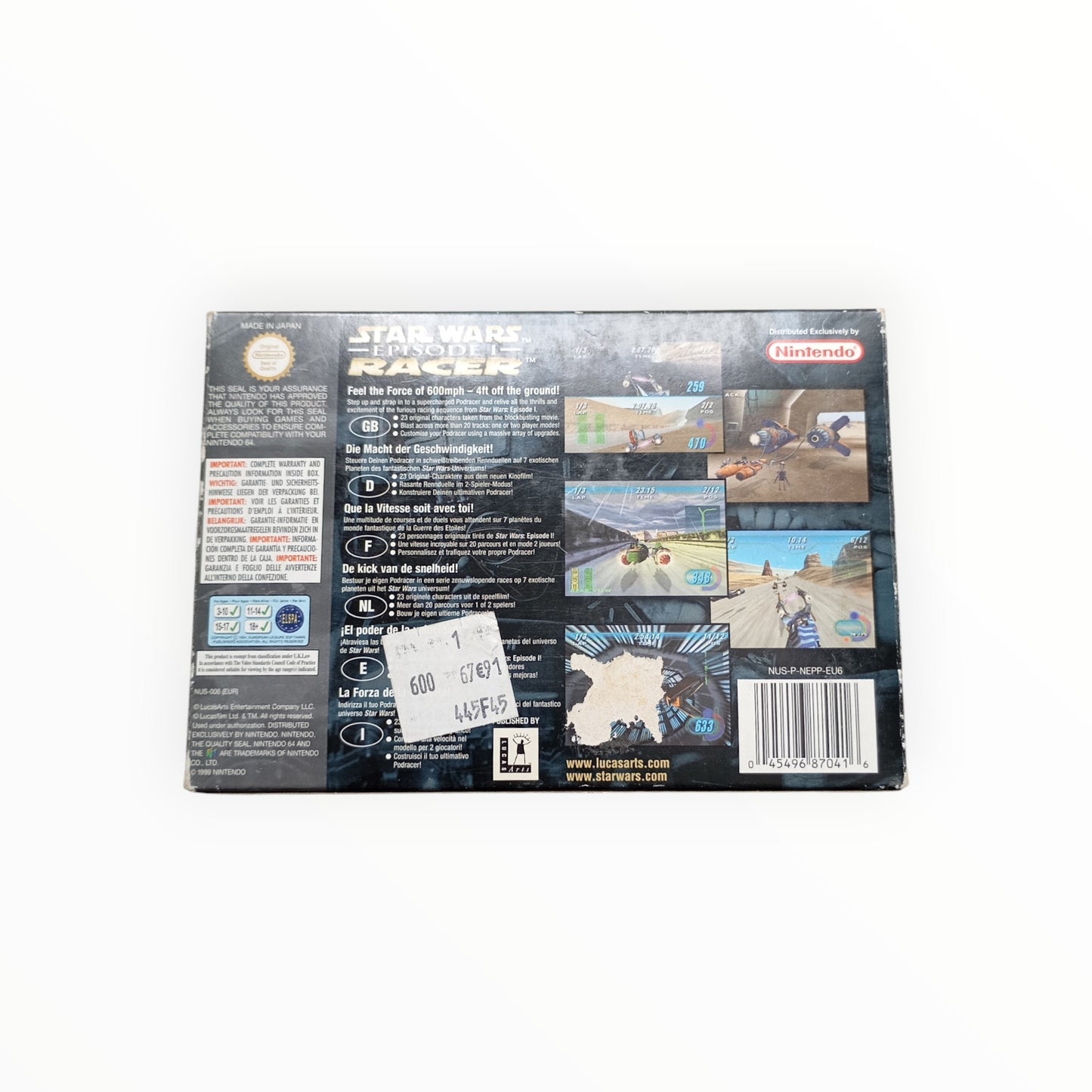 Star Wars Episode I: Racer – Nintendo 64 (complet) FRA