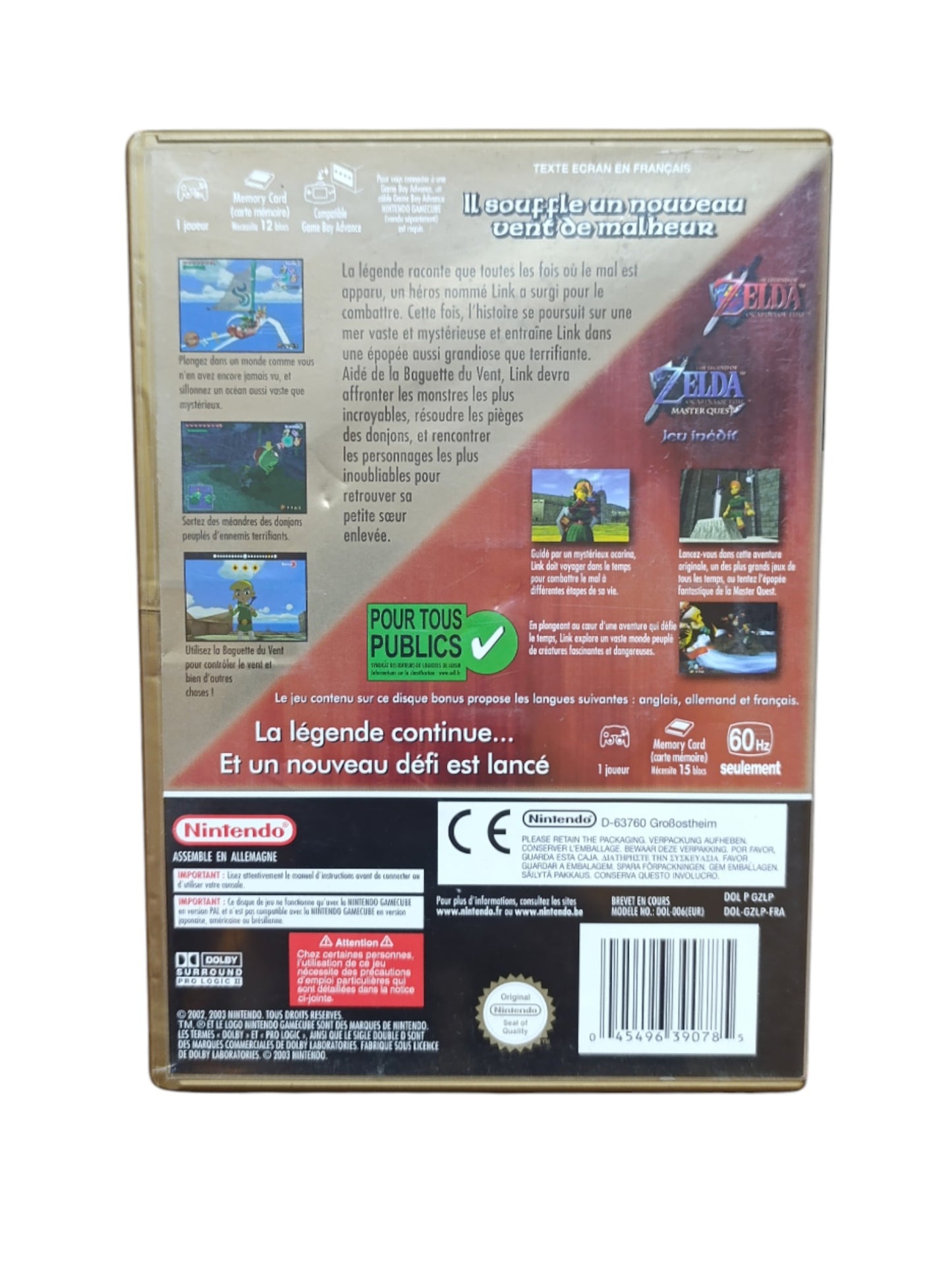 The Legend of Zelda : The Wind Waker Edition Limitée - Boîte Dorée