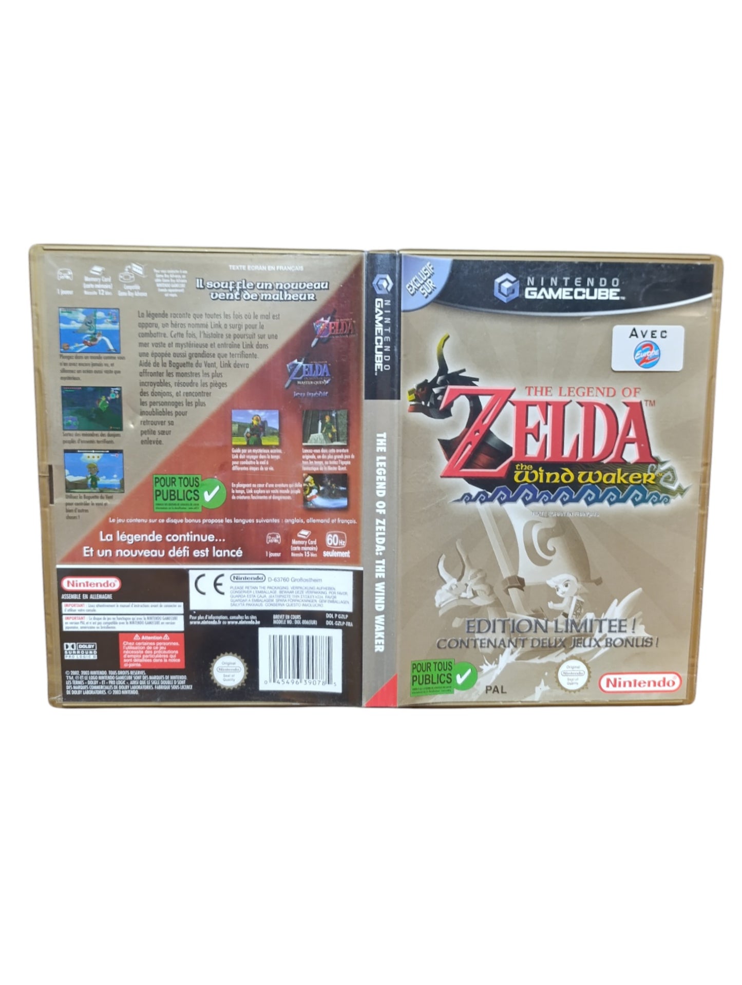 The Legend of Zelda : The Wind Waker Edition Limitée - Boîte Dorée