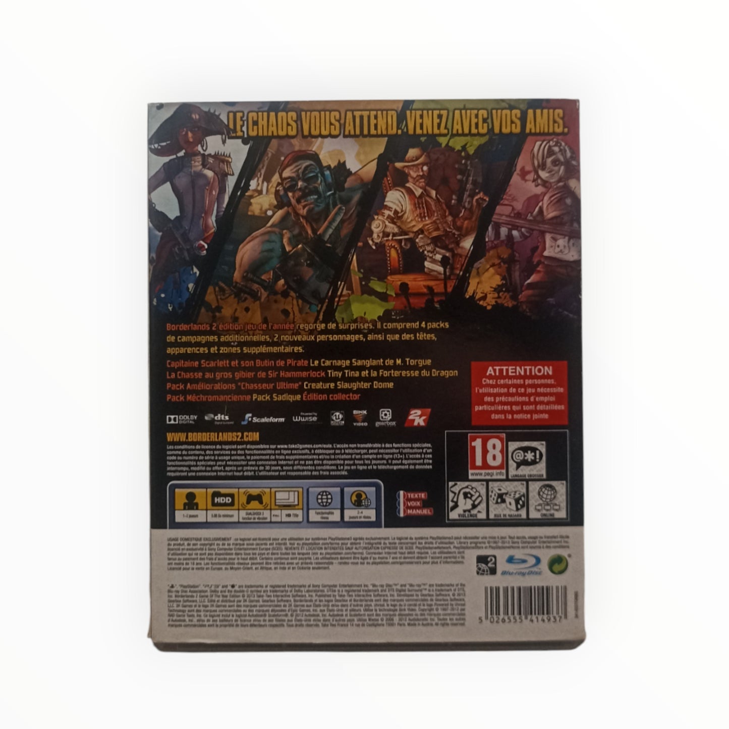 Borderlands 2 – Édition Jeu de l’Année – PlayStation 3 (PS3)