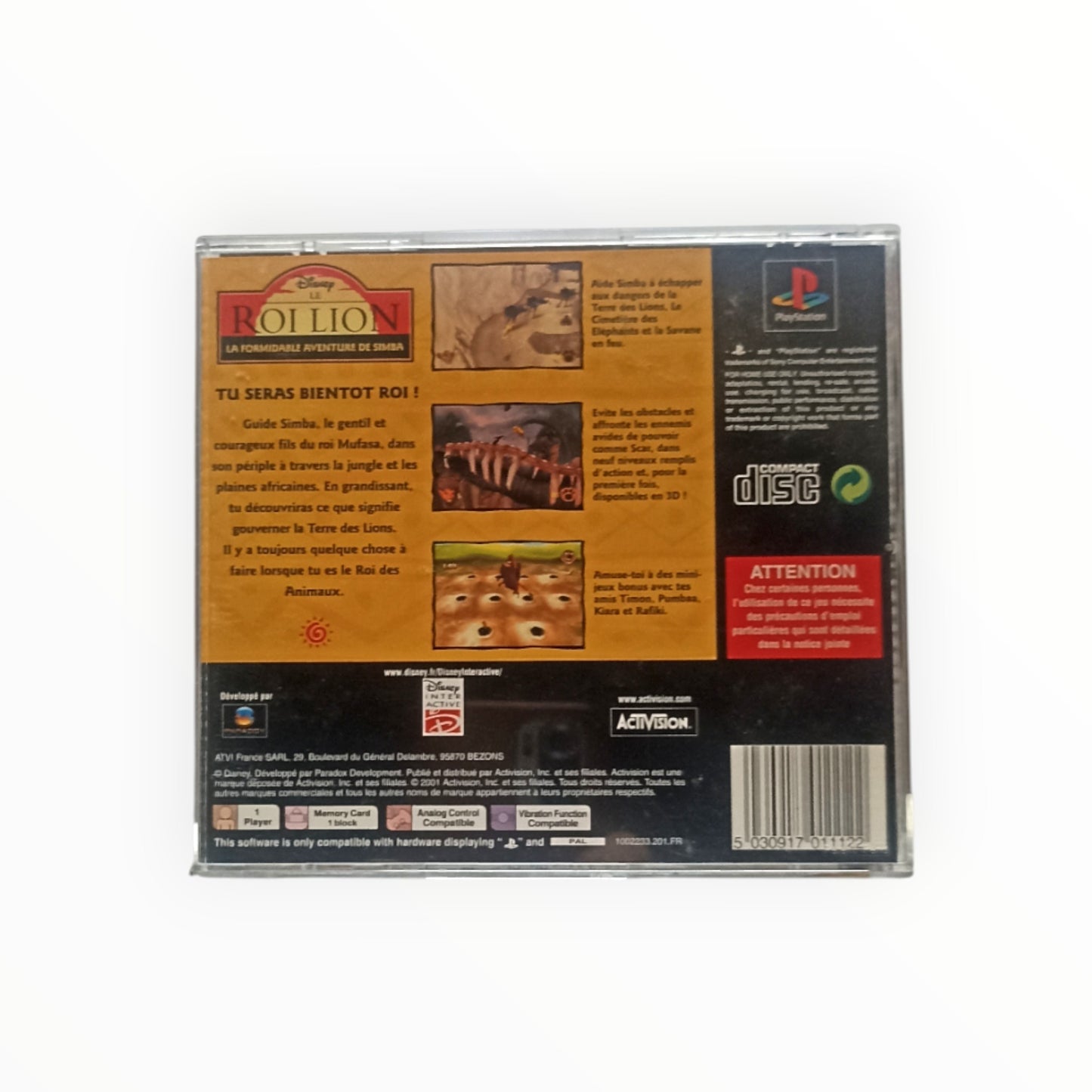 Le Roi Lion – La Légende de Simba Playstation 1 (PS1)