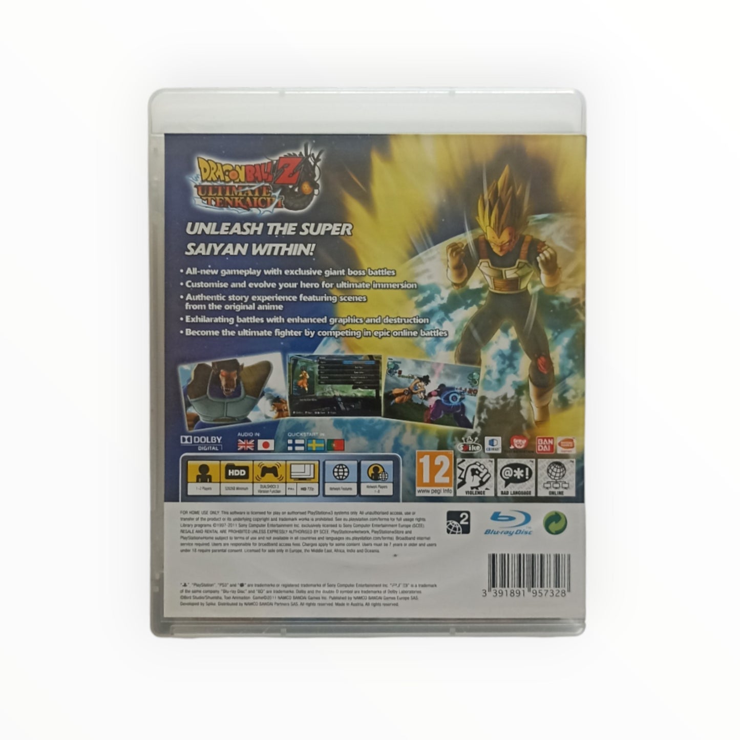 Dragon Ball Z: Ultimate Tenkaichi  Playstation 3 (PS3)