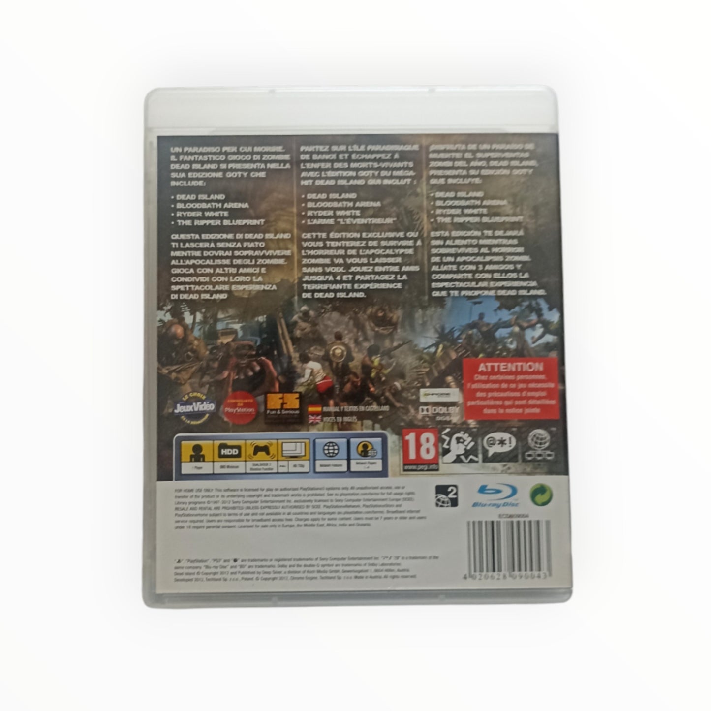 Dead Island: Game of the Year Edition Playstation 3 (PS3)