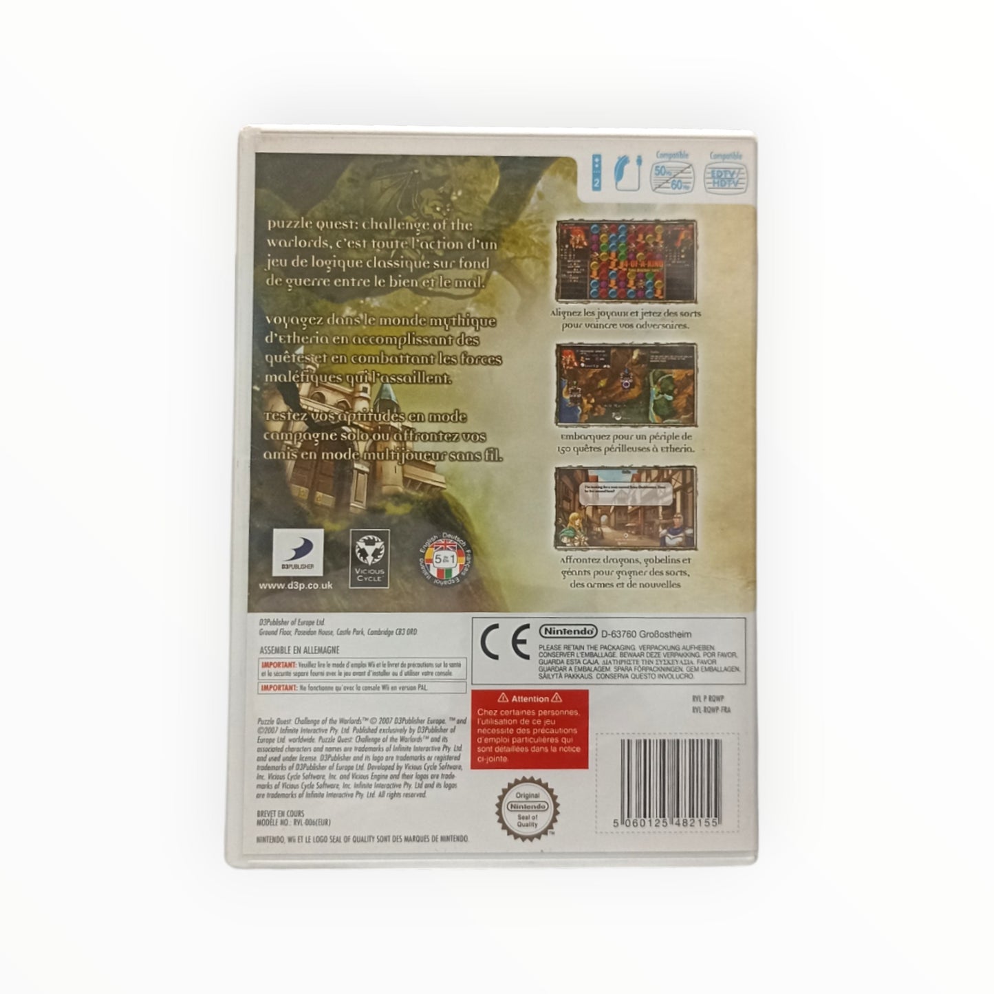 Puzzle Quest : Challenge of the Warlords WII