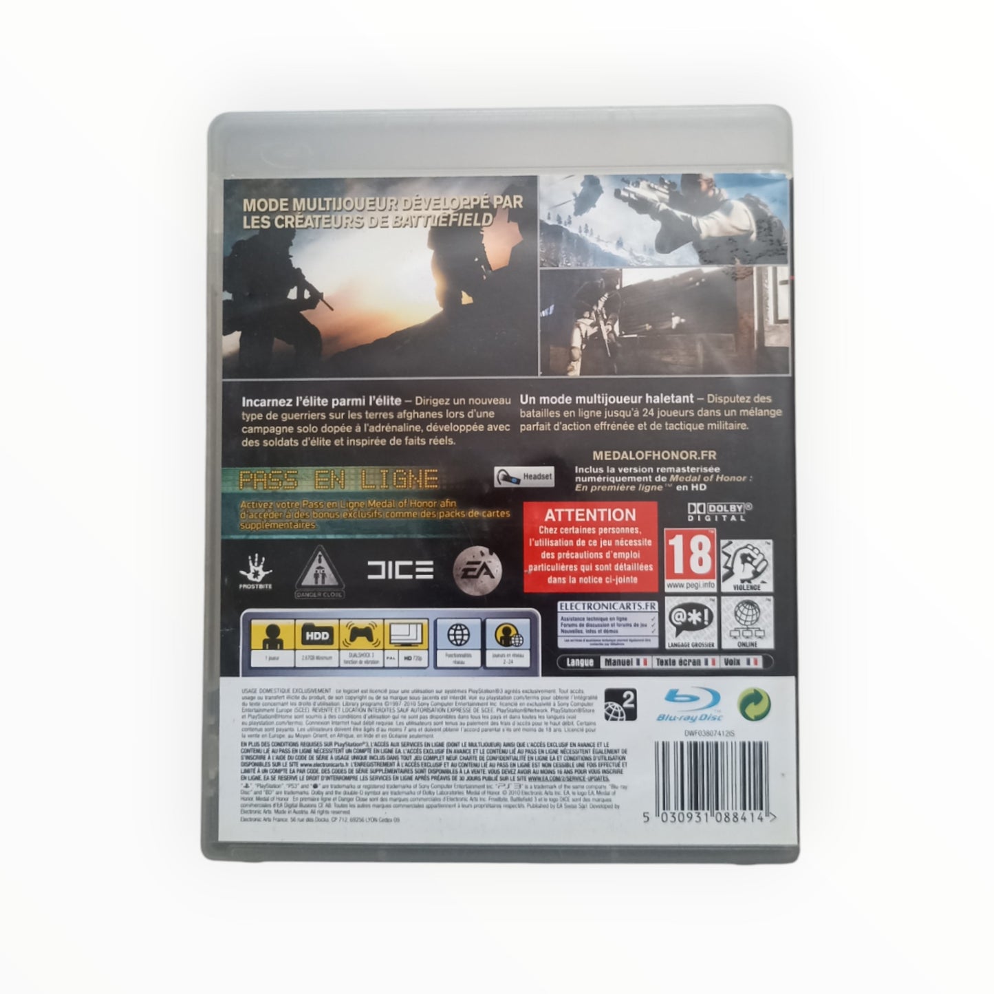 Medal of Honor Playstation 3 (PS3)