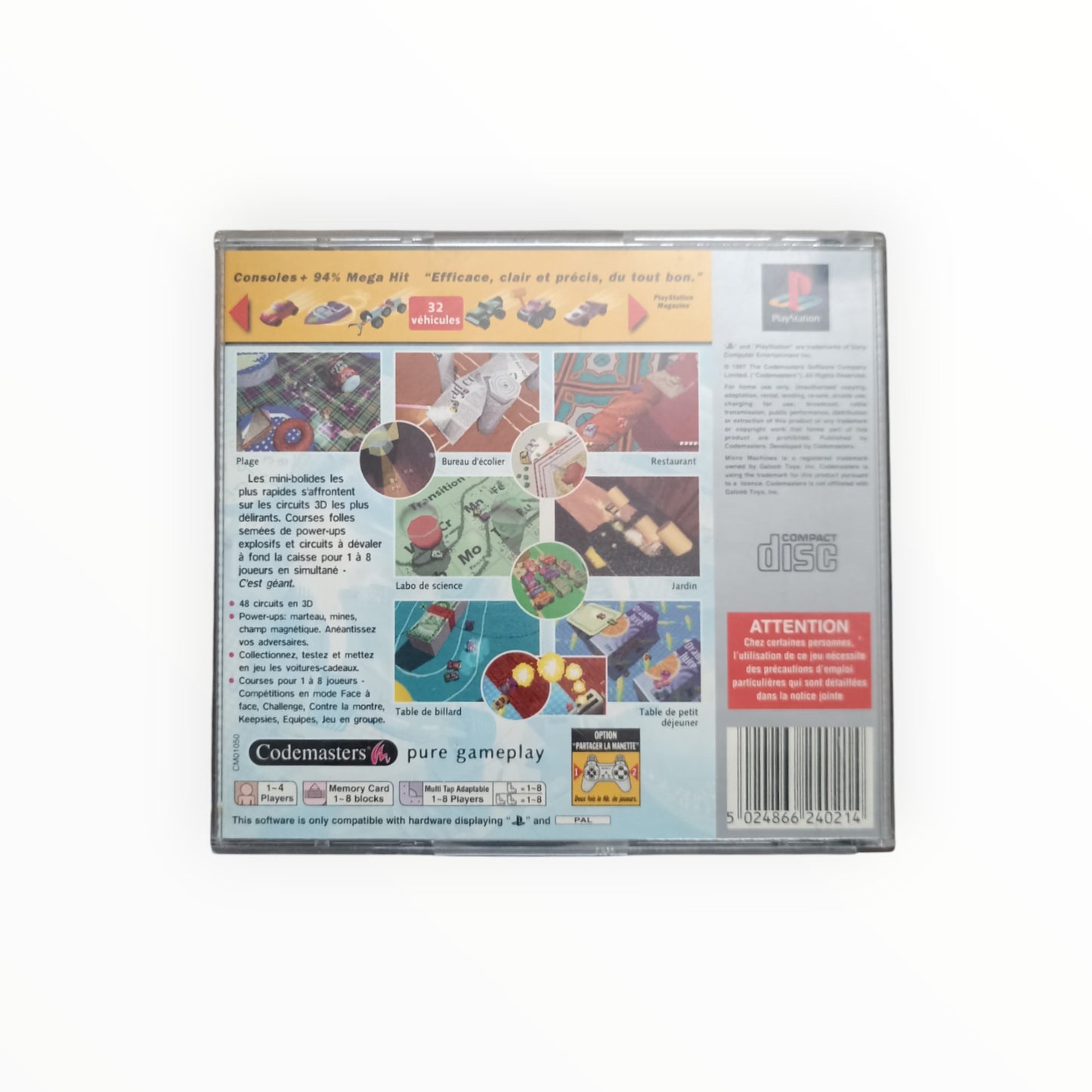 Micro Machines V3 (Platinum) Playstation 1 (PS1)