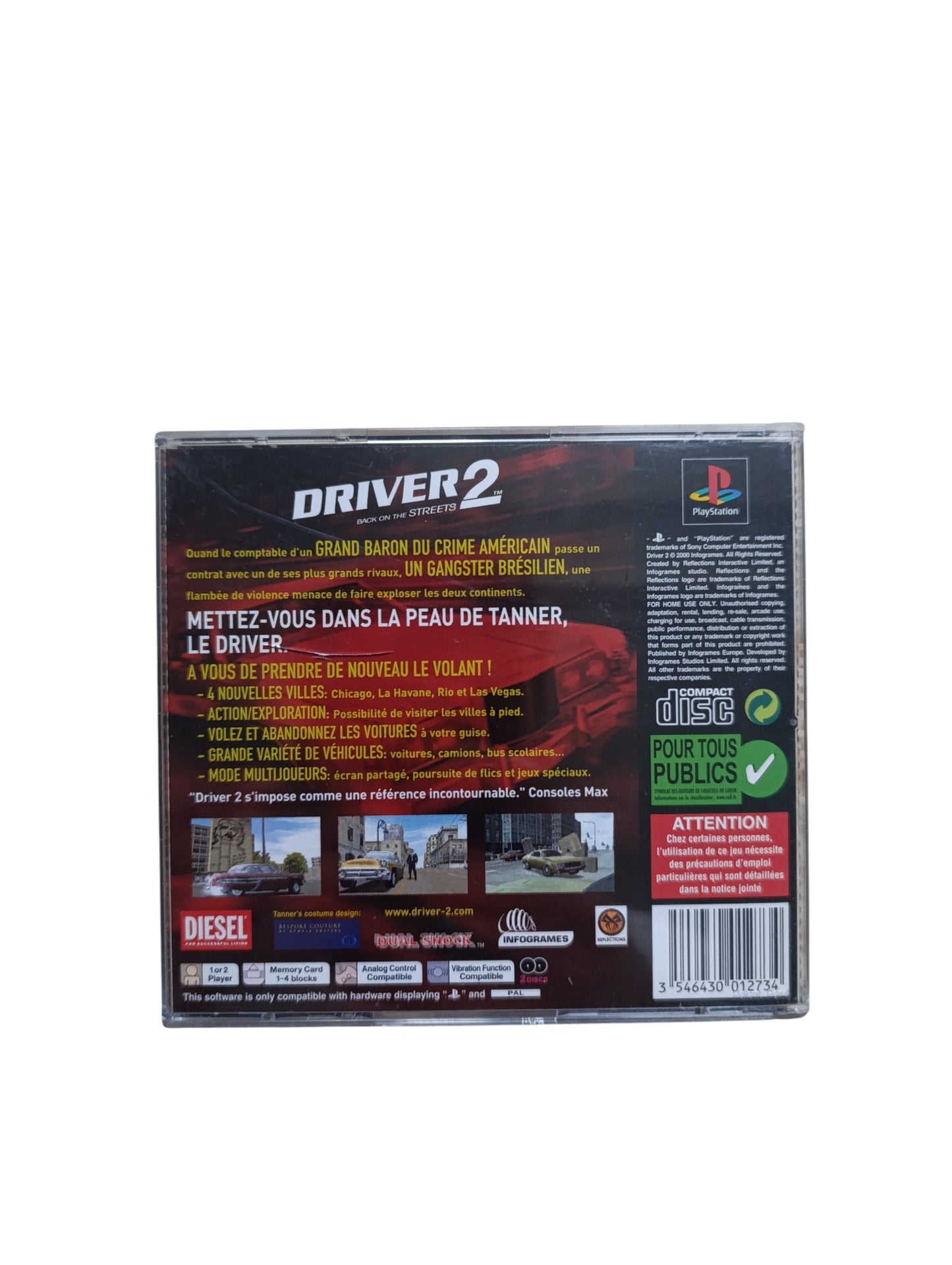 Driver 2 playstation 1 (PS1)