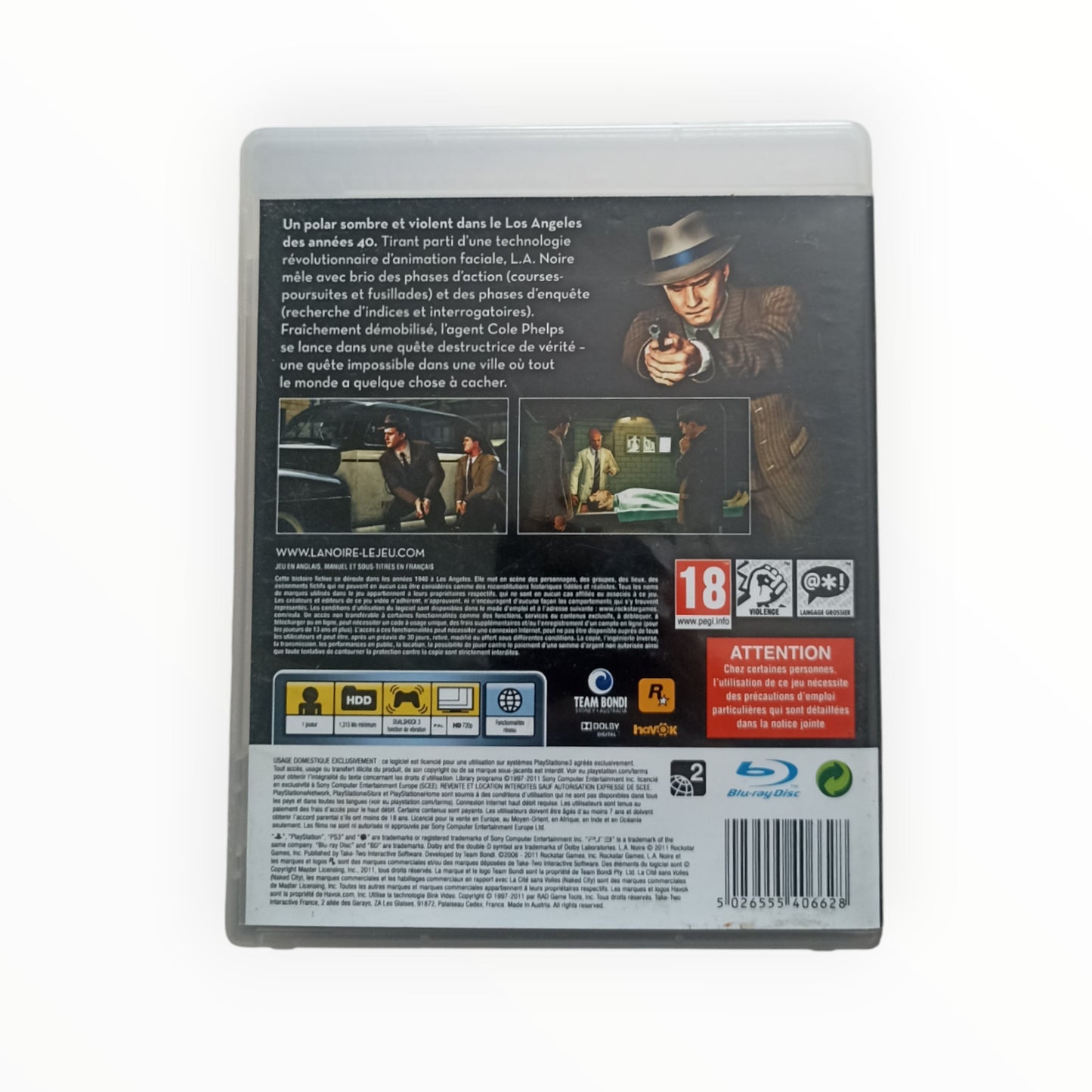 L.A. Noire Playstation 3 (PS3)