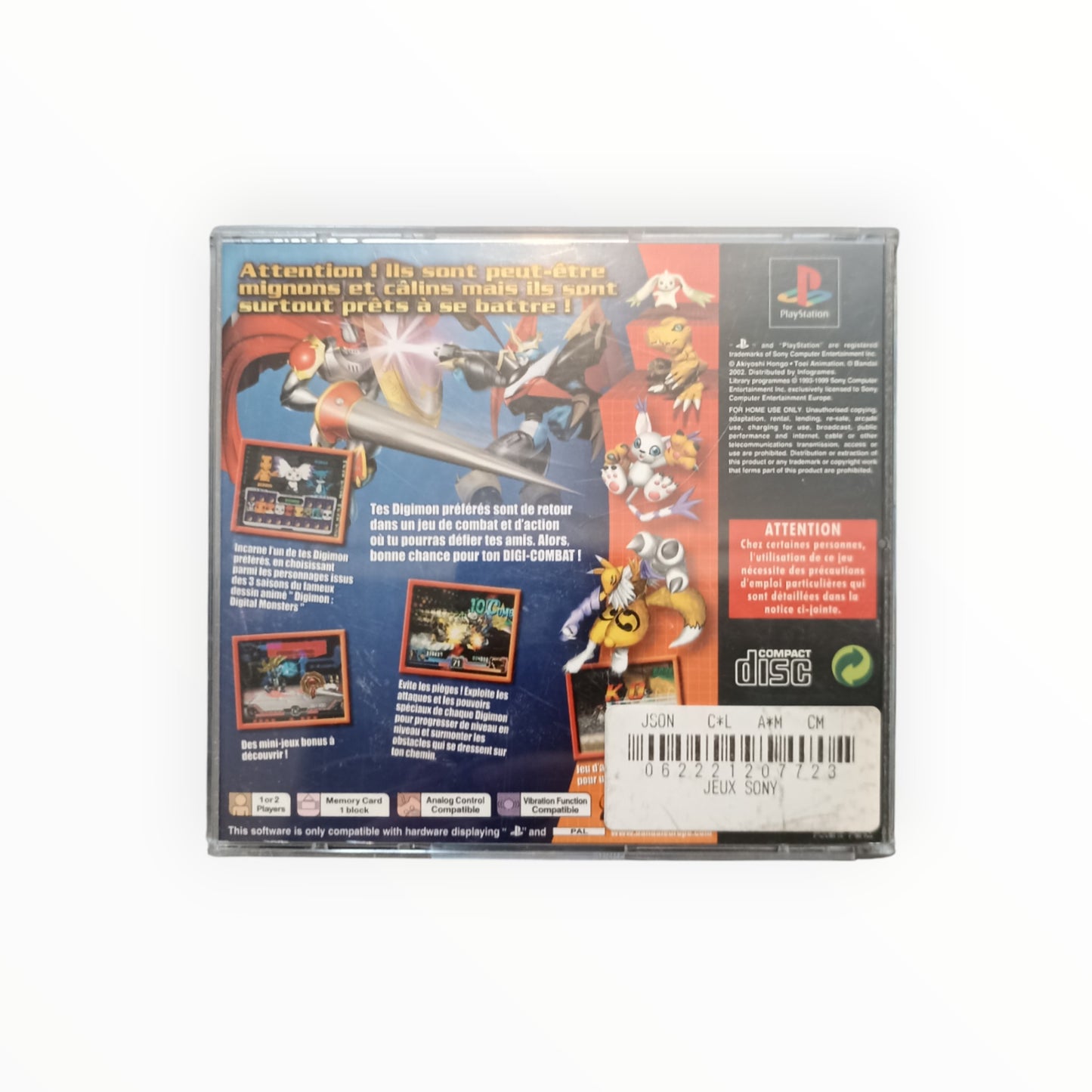 DIGIMON RUMBLE ARENA playstation 1 (PS1)