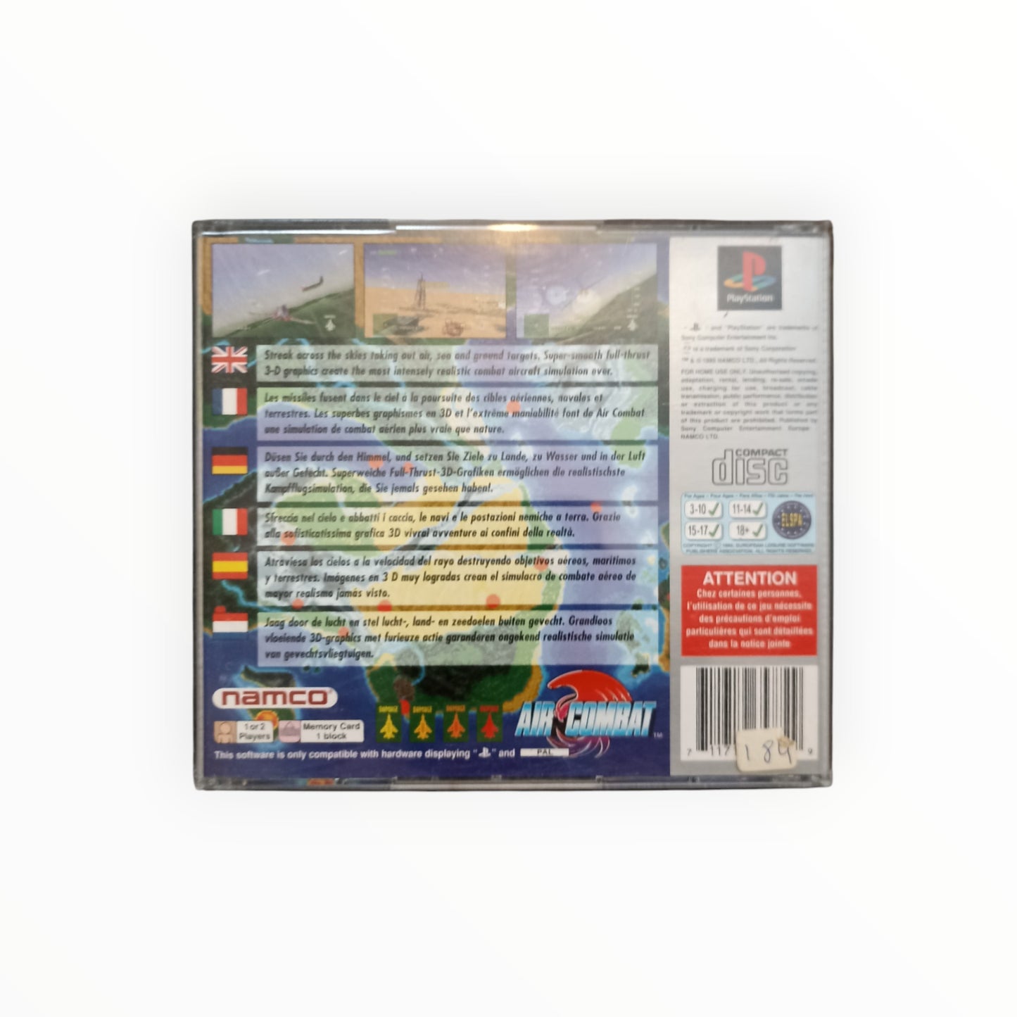 AIR COMBAT playstation 1 (PS1)