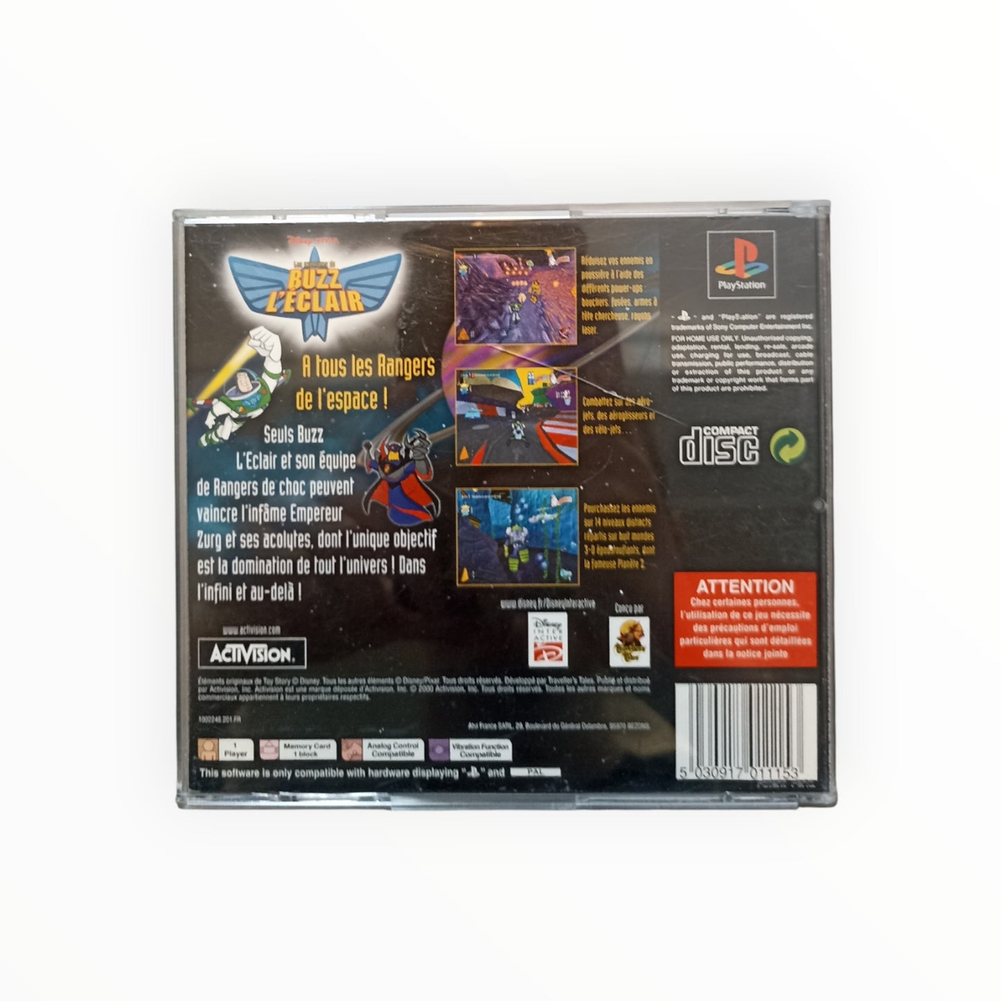 DISNEY/PIXAR LES AVENTURES DE BUZZ L ECLAIR playstation 1 (PS1)