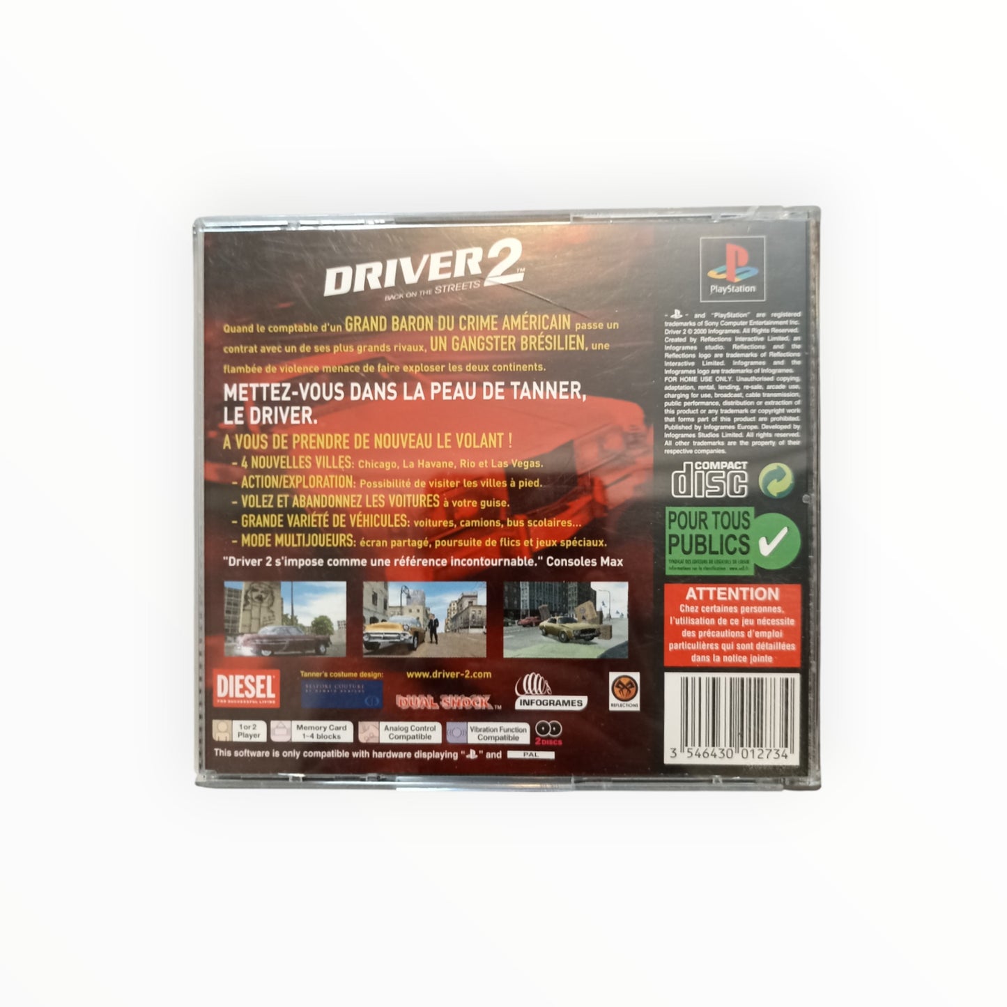 DRIVER 2 playstation 1 (PS1)