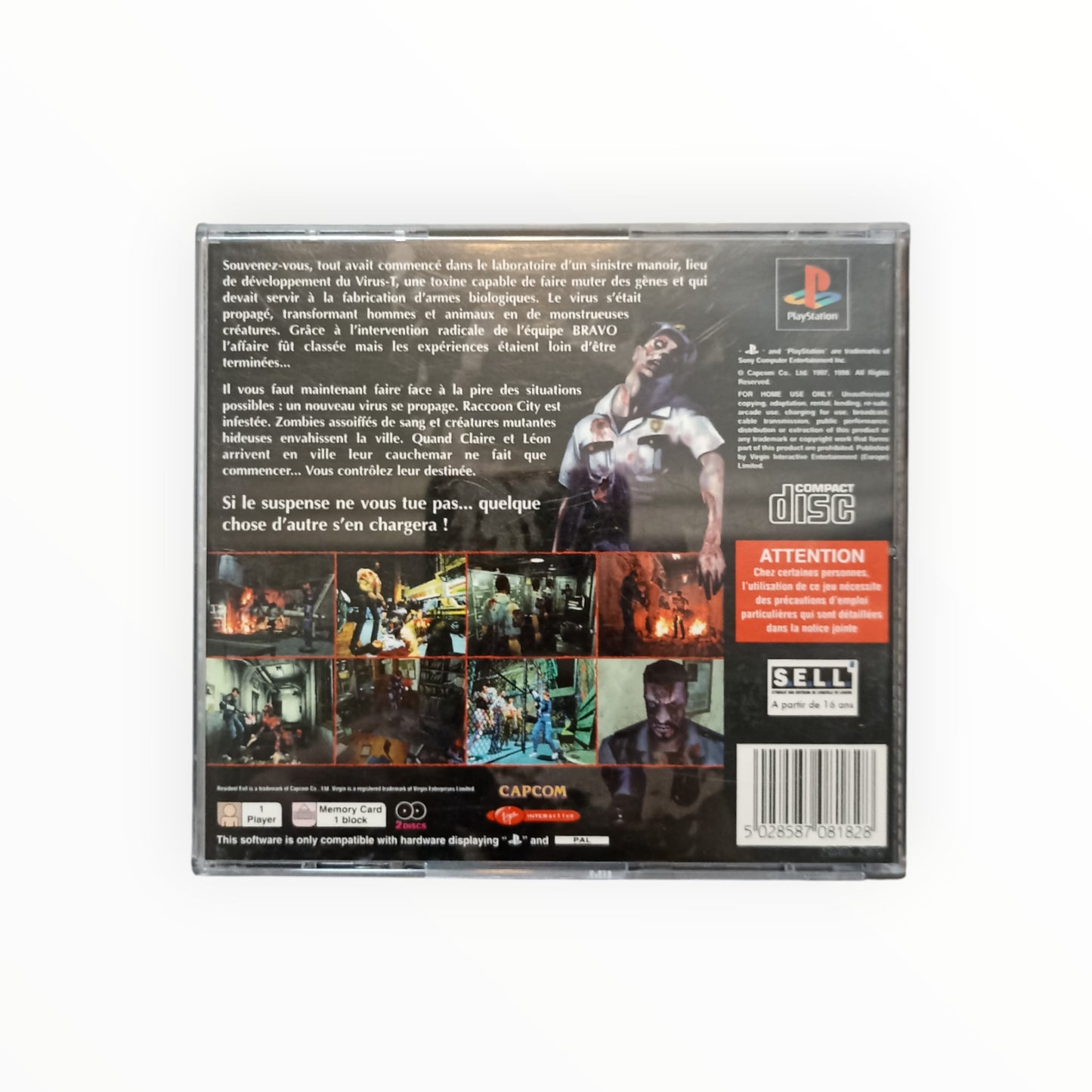 RESIDENT EVIL 2 playstation 1 (PS1)