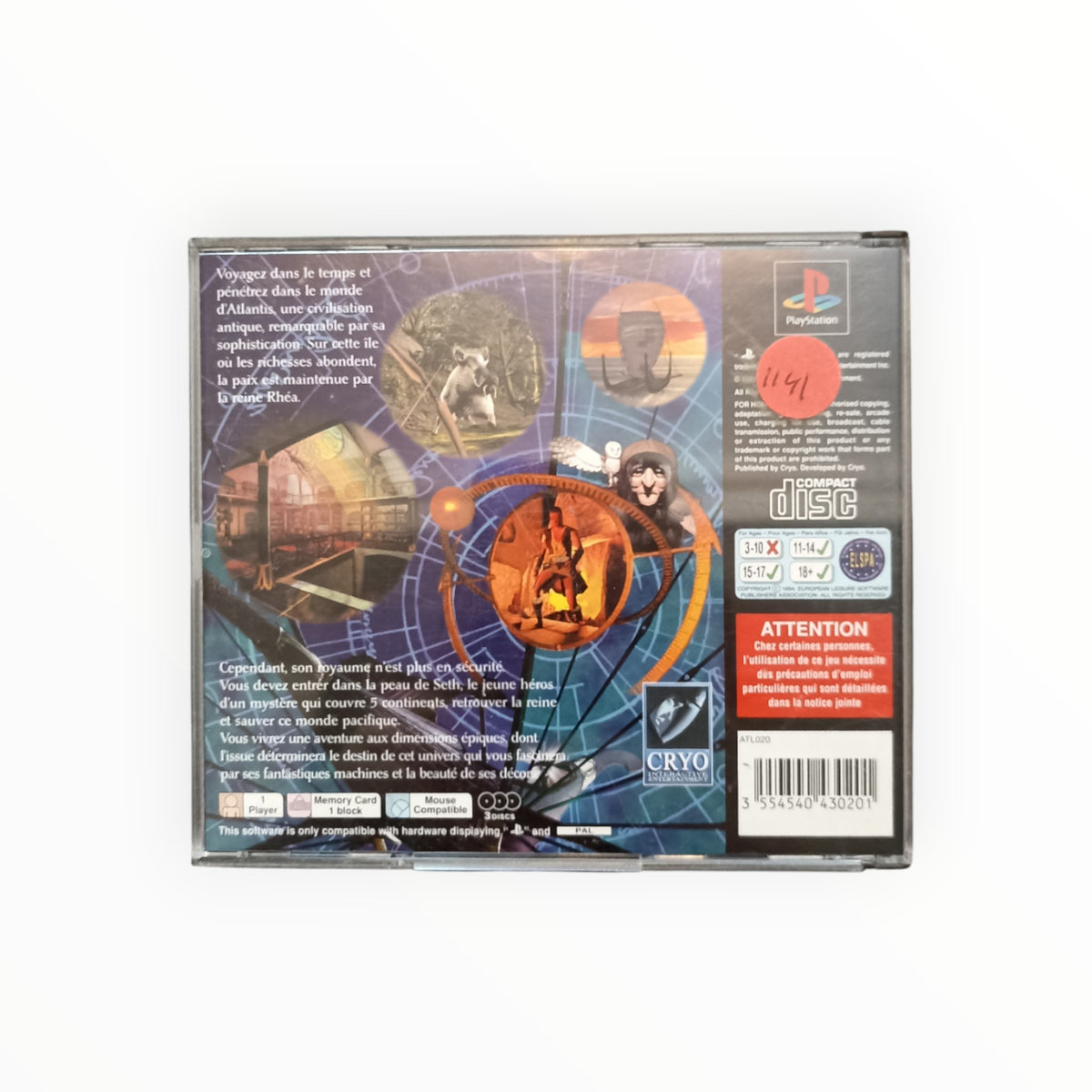 ATLANTIS playstation 1 (PS1)