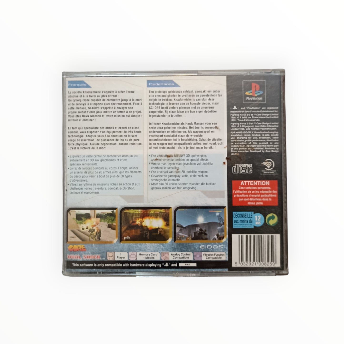 FIGHTING FORCE II playstation 1 (PS1)