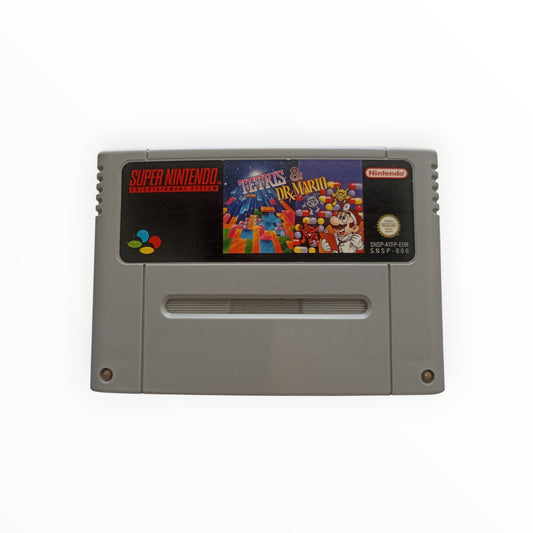 Tetris et DR Mario super nintendo (SNES)