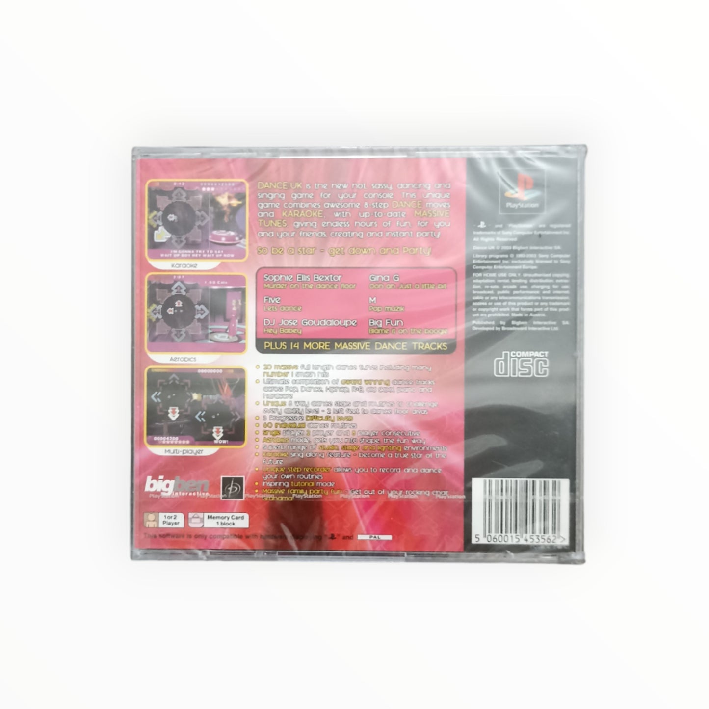 DANCE UK playstation 1 (PS1) neuf sous blister