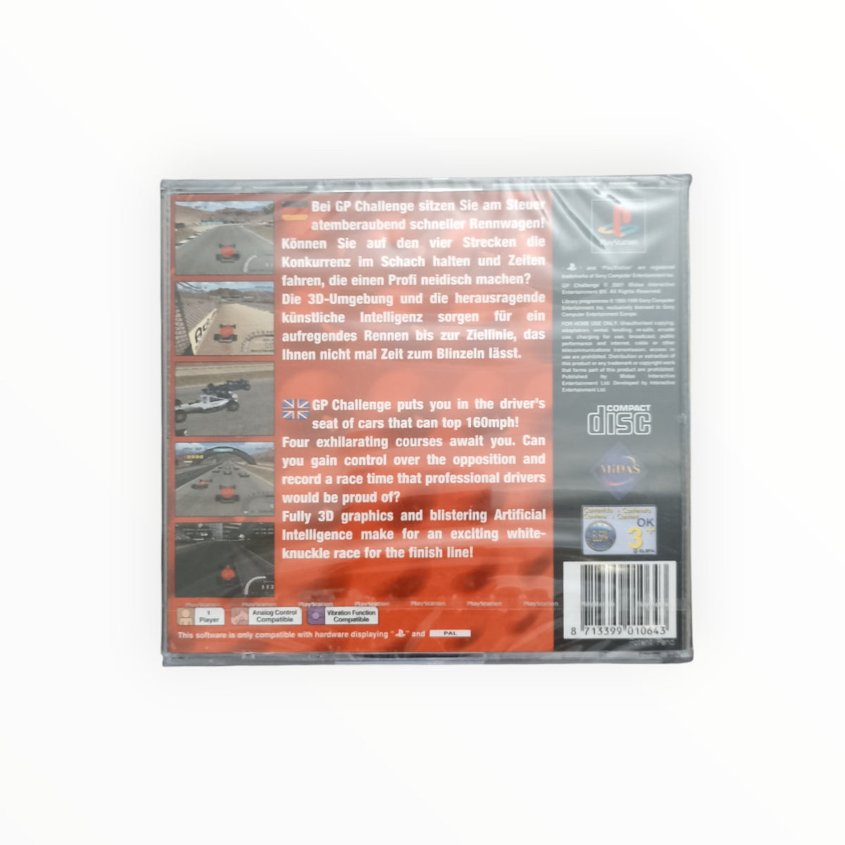 GP CHALLENGE playstation 1 (PS1) neuf sous blister (UK)
