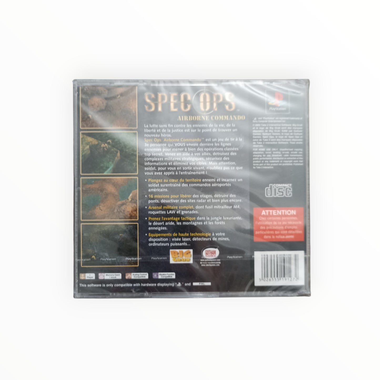 SPEC OPS AIRBORNE COMMANDO playstation 1 (PS1) neuf sous blister