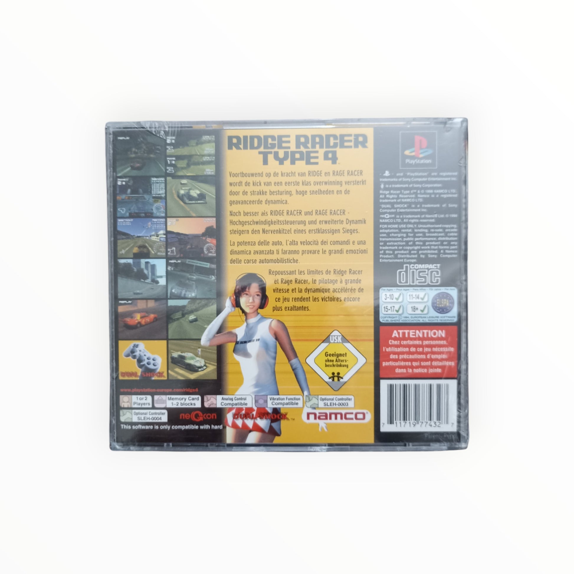 Carátula de Ridge Racer Type 4 para PS1