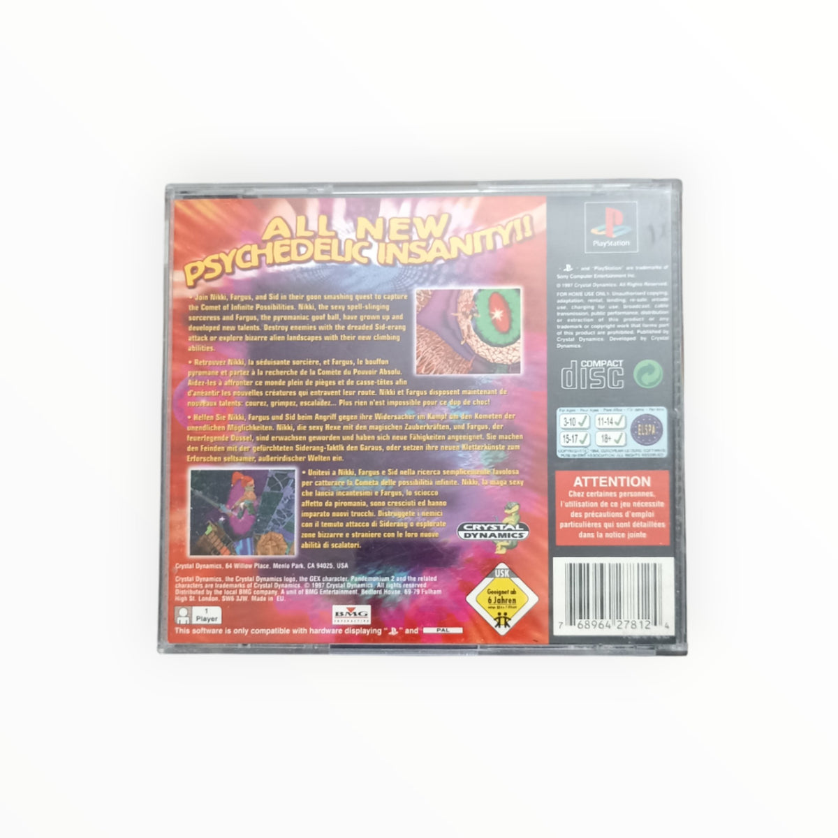 PANDEMONIUM 2 playstation 1 (PS1)