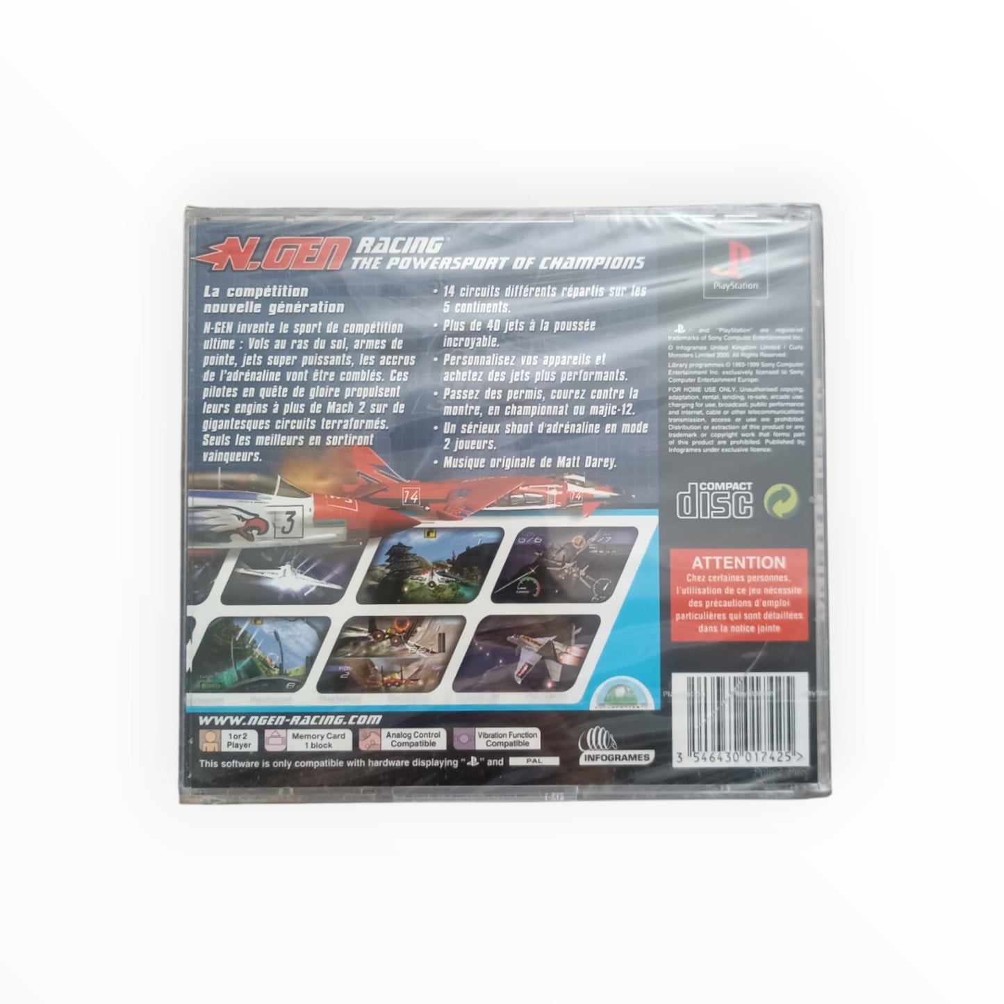 N-GEN RACING playstation 1 (PS1) neuf sous blister