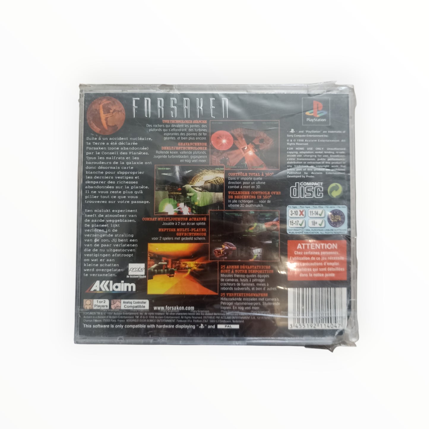 FORSAKEN playstation 1 (PS1) neuf sous blister