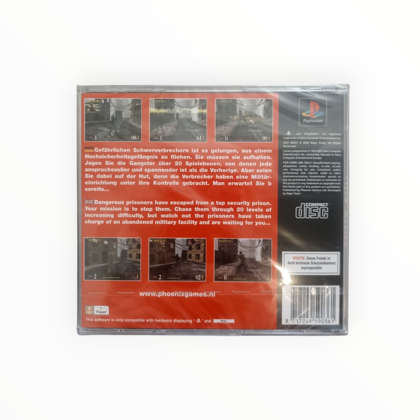 HOT SHOT playstation 1 (PS1) neuf sous blister UK