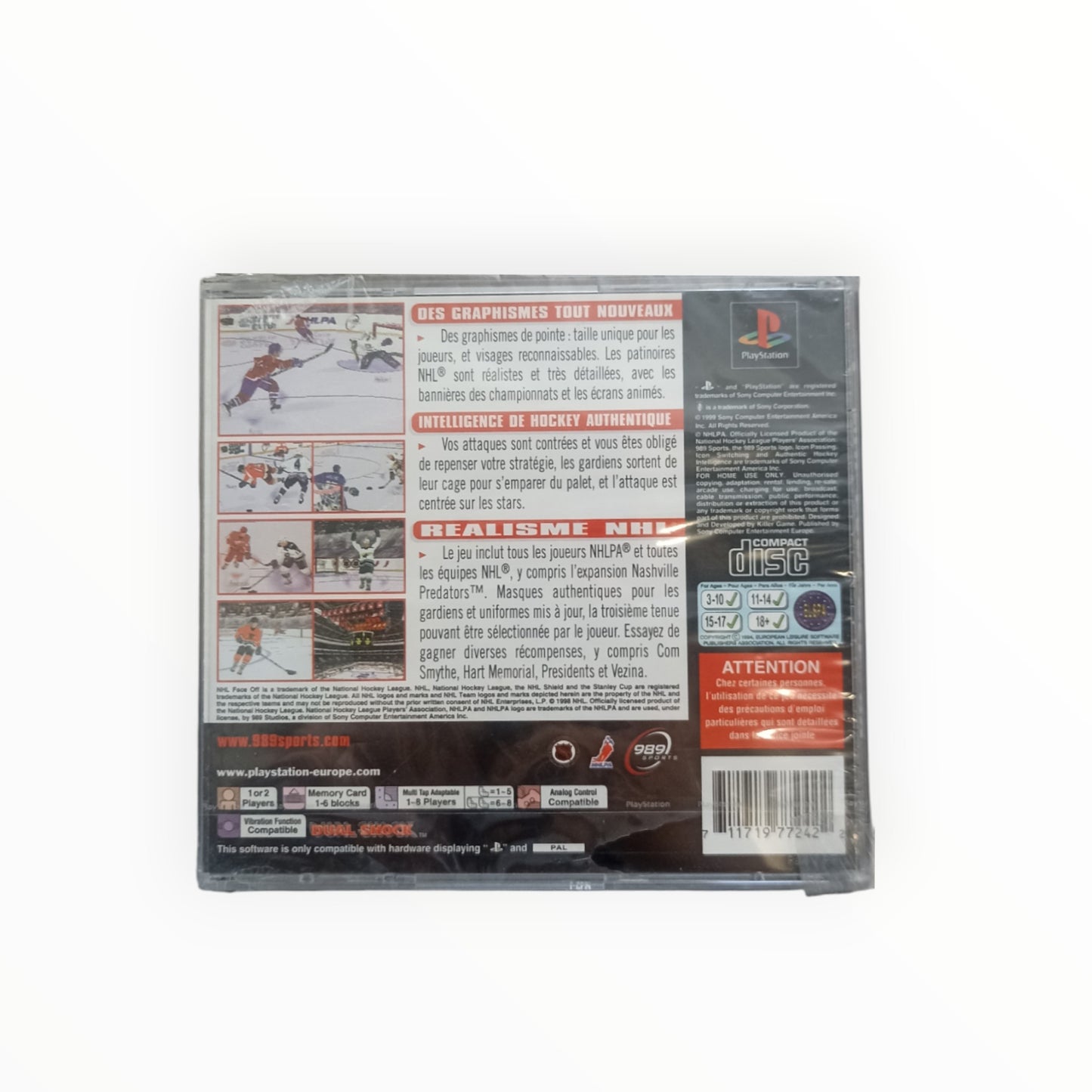 NHL FACE OFF 99 playstation 1 (PS1) neuf sous blister