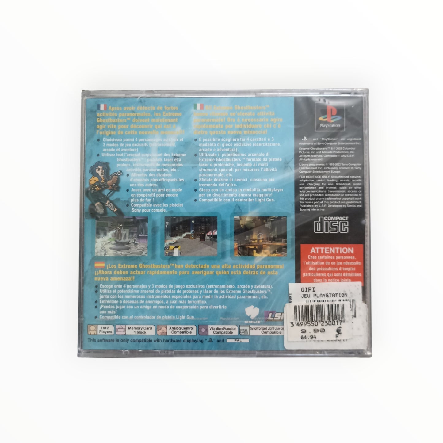 EXTREME GHOSTBUSTERS THE ULTIMATE INVASION playstation 1 (PS1) neuf sous blister