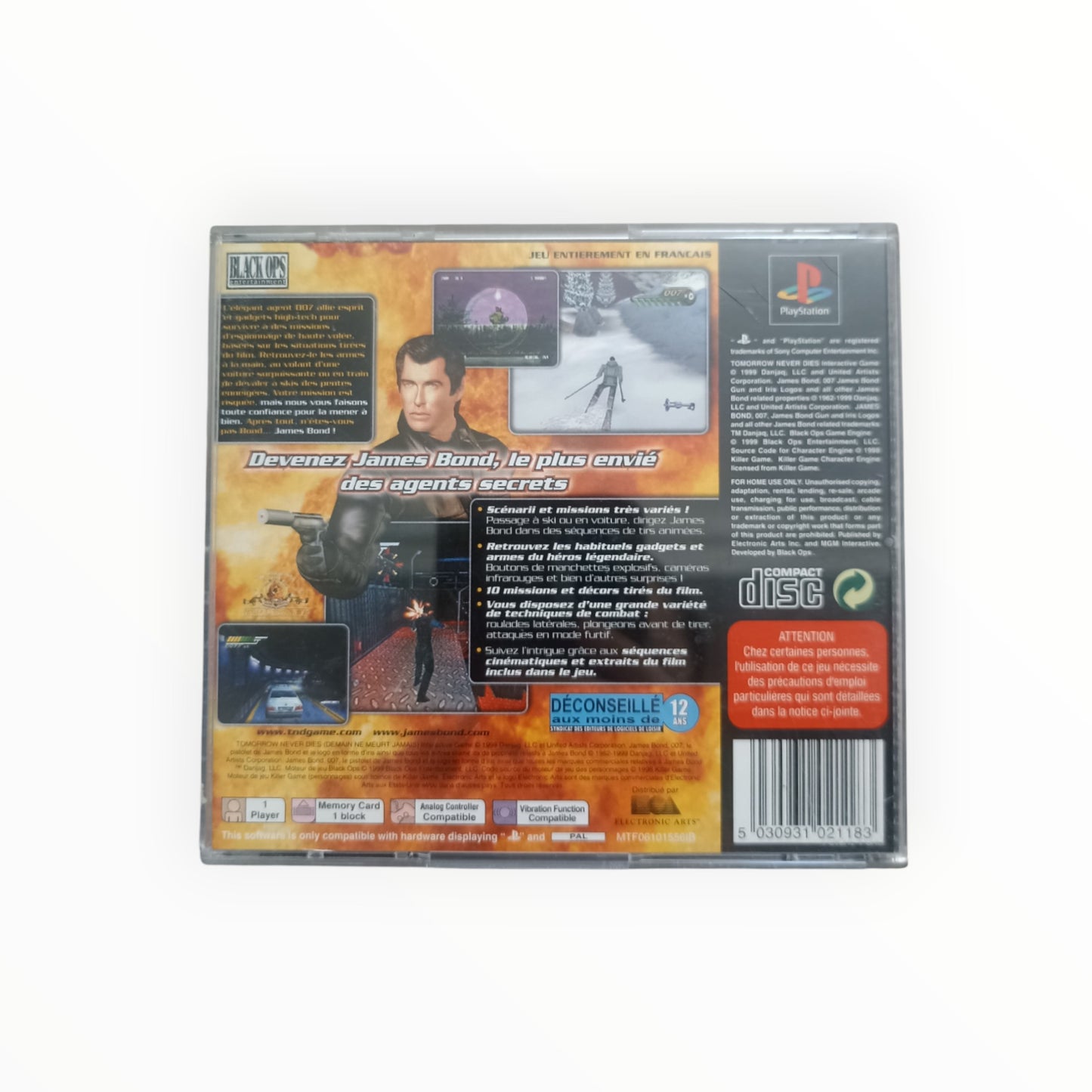 007 : Demain ne meurt jamais – PlayStation 1 (PS1) complet