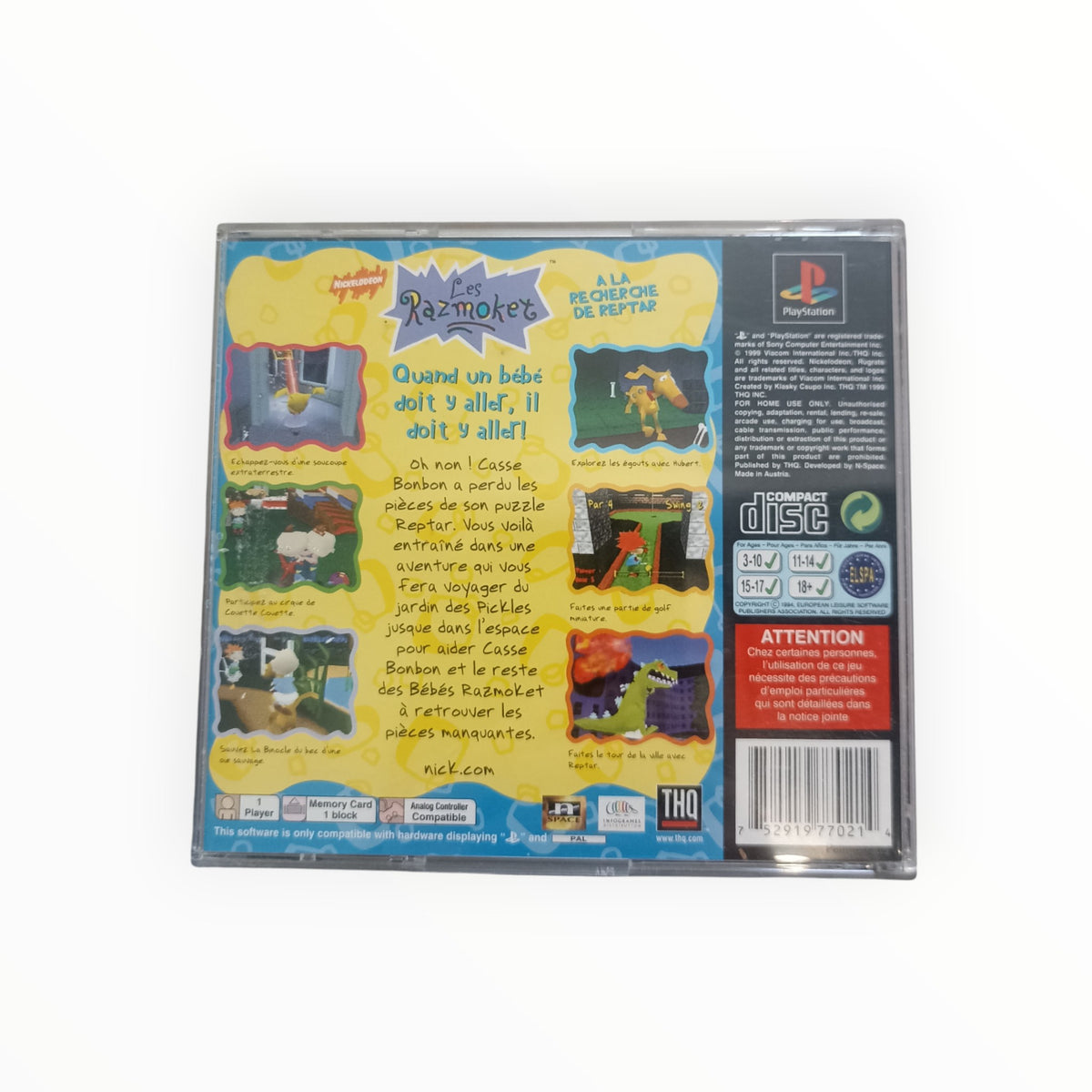LES RAZMOKET A LA RECHERCHE DE REPTAR playstation 1 (PS1)