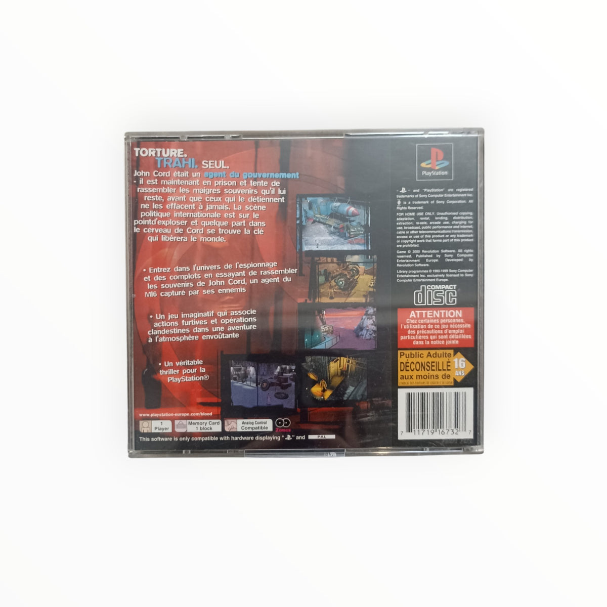 De Sang Froid – PlayStation 1 (Complet)