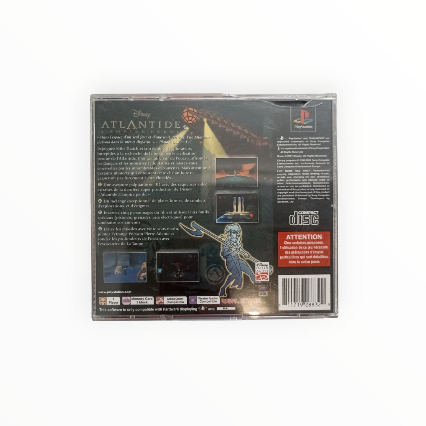 DISNEY ATLANTIDE  L EMPIRE PERDU playstation 1 (PS1)
